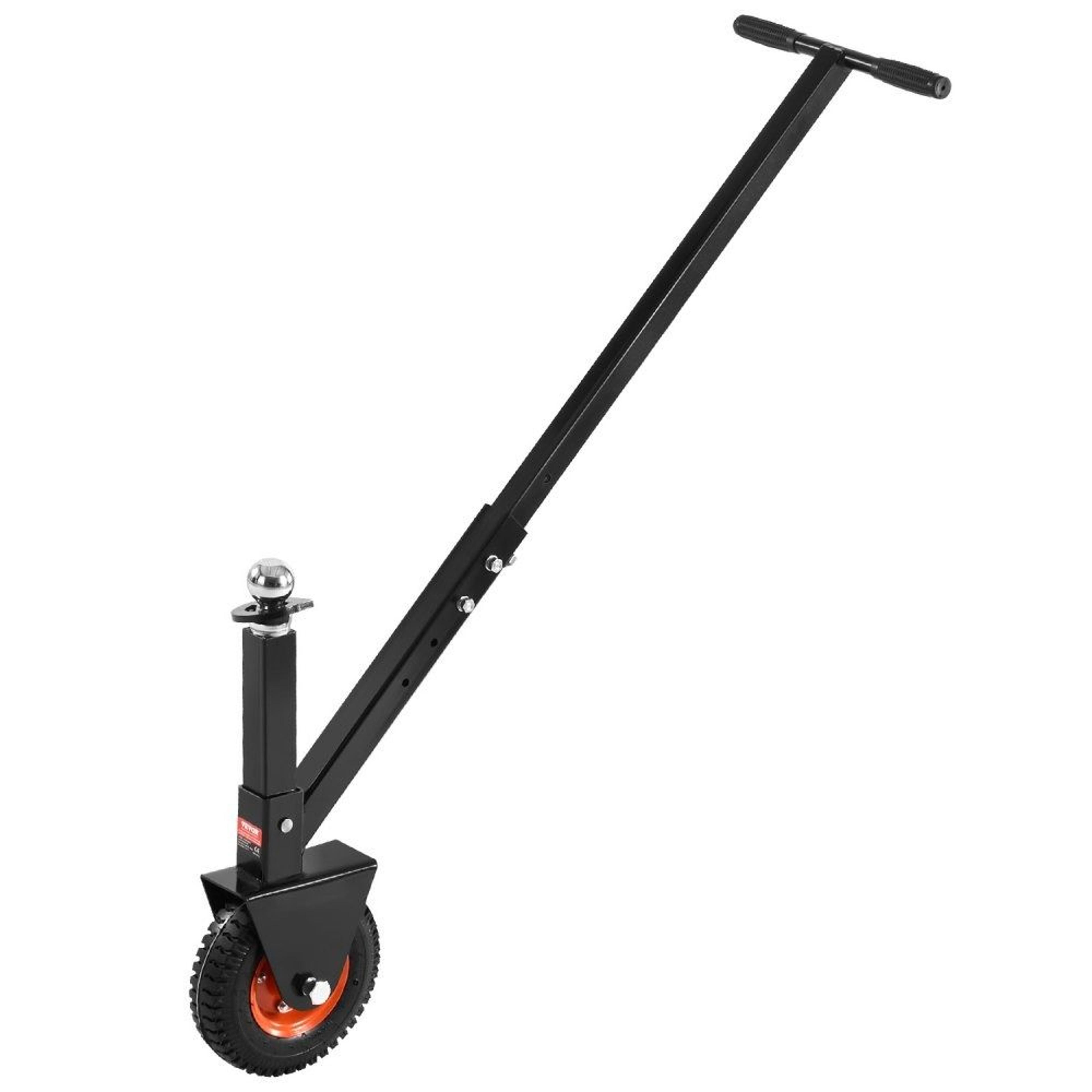 adjustable trailer dolly with 300 lb tongue weight capacity and 8.5 inch pneumatic tire