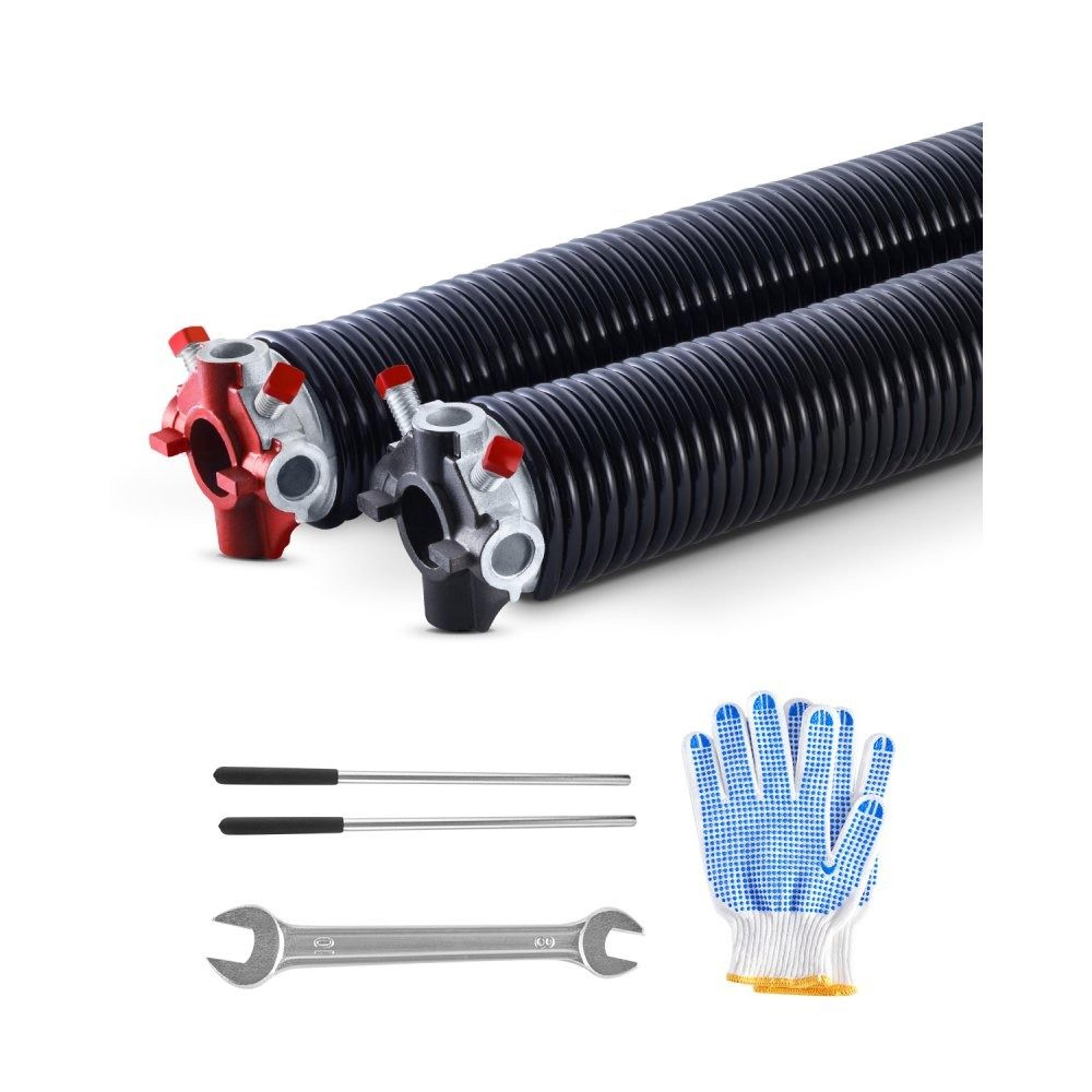 garage door torsion springs pair 0.250 x 2 x 35 inch with 16000 cycle life