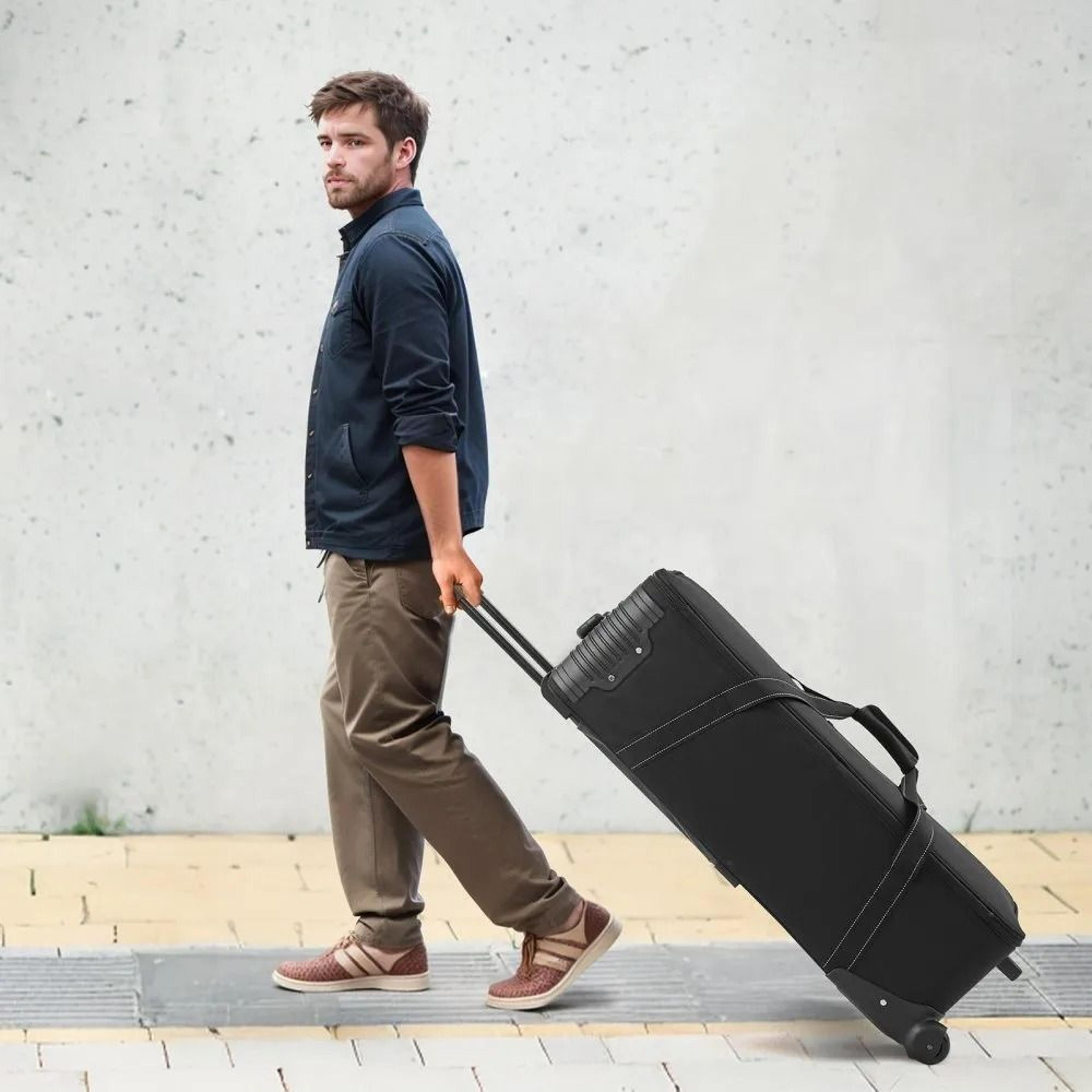 Rolling Camera Bag With Wheels And Padded Dividers For Studio Equipment 6