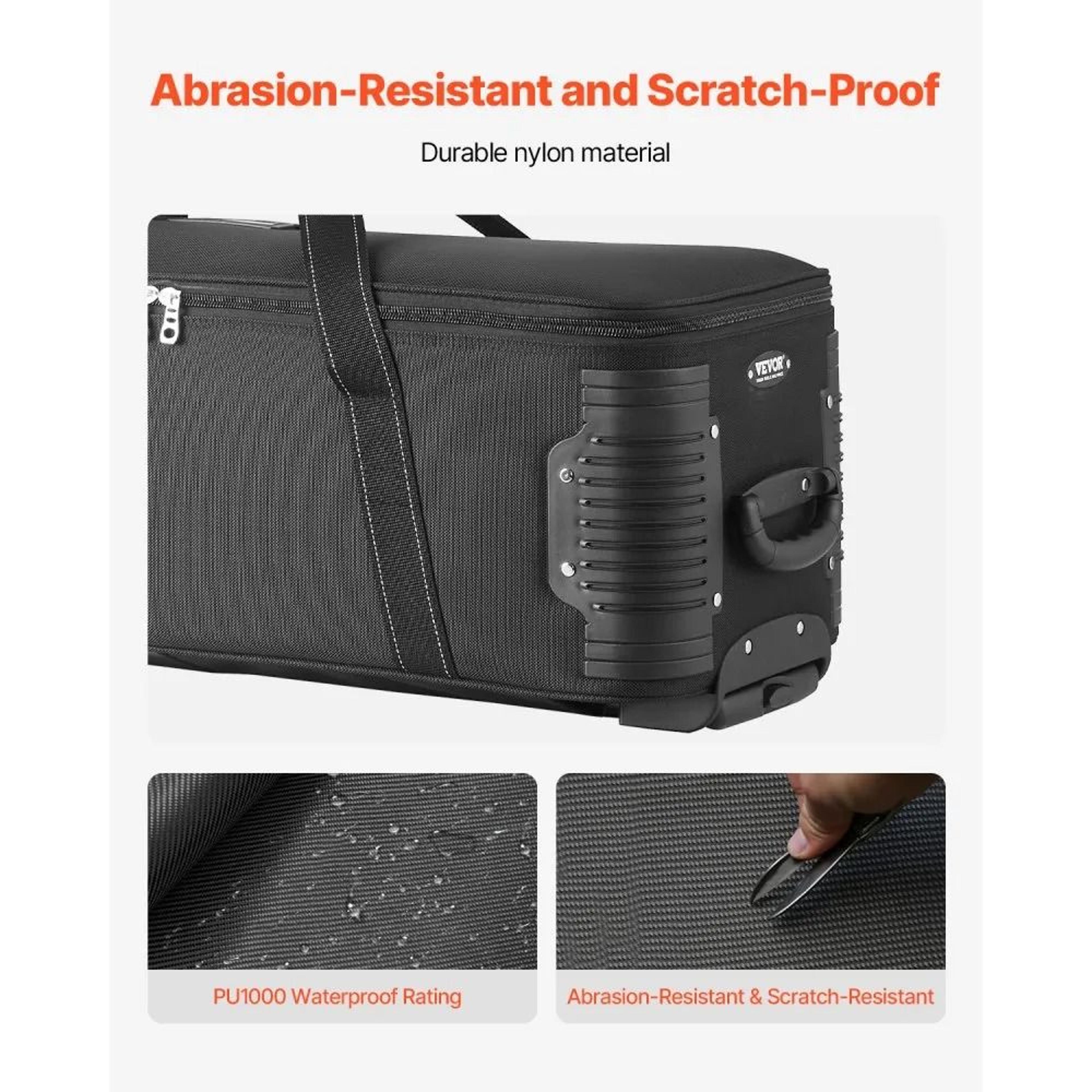 Rolling Camera Bag With Wheels And Padded Dividers For Studio Equipment 4