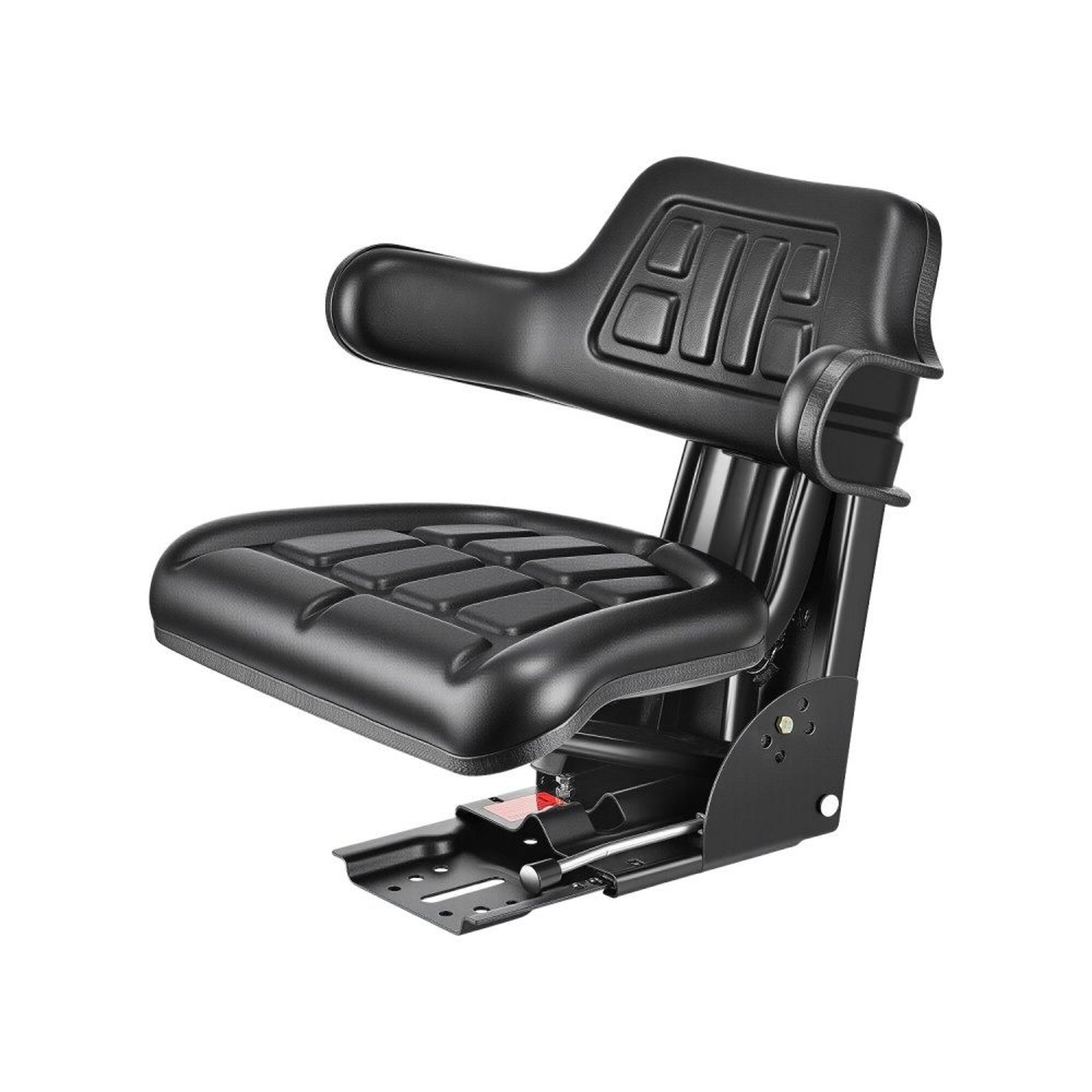 universal tractor and forklift seat with adjustable suspension and safety microswitch