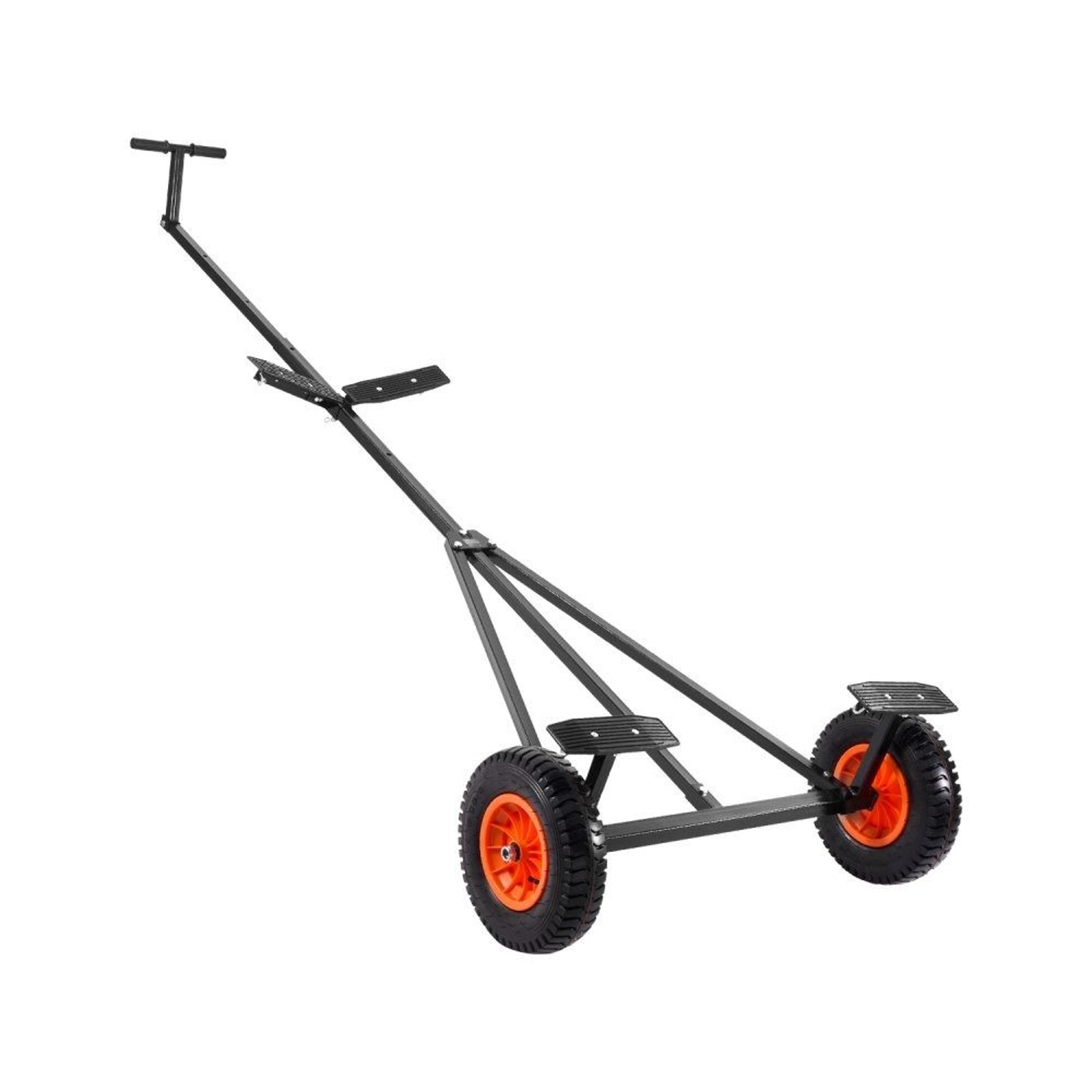 boat trailer dolly with 420 lb capacity and adjustable handle with pneumatic tires