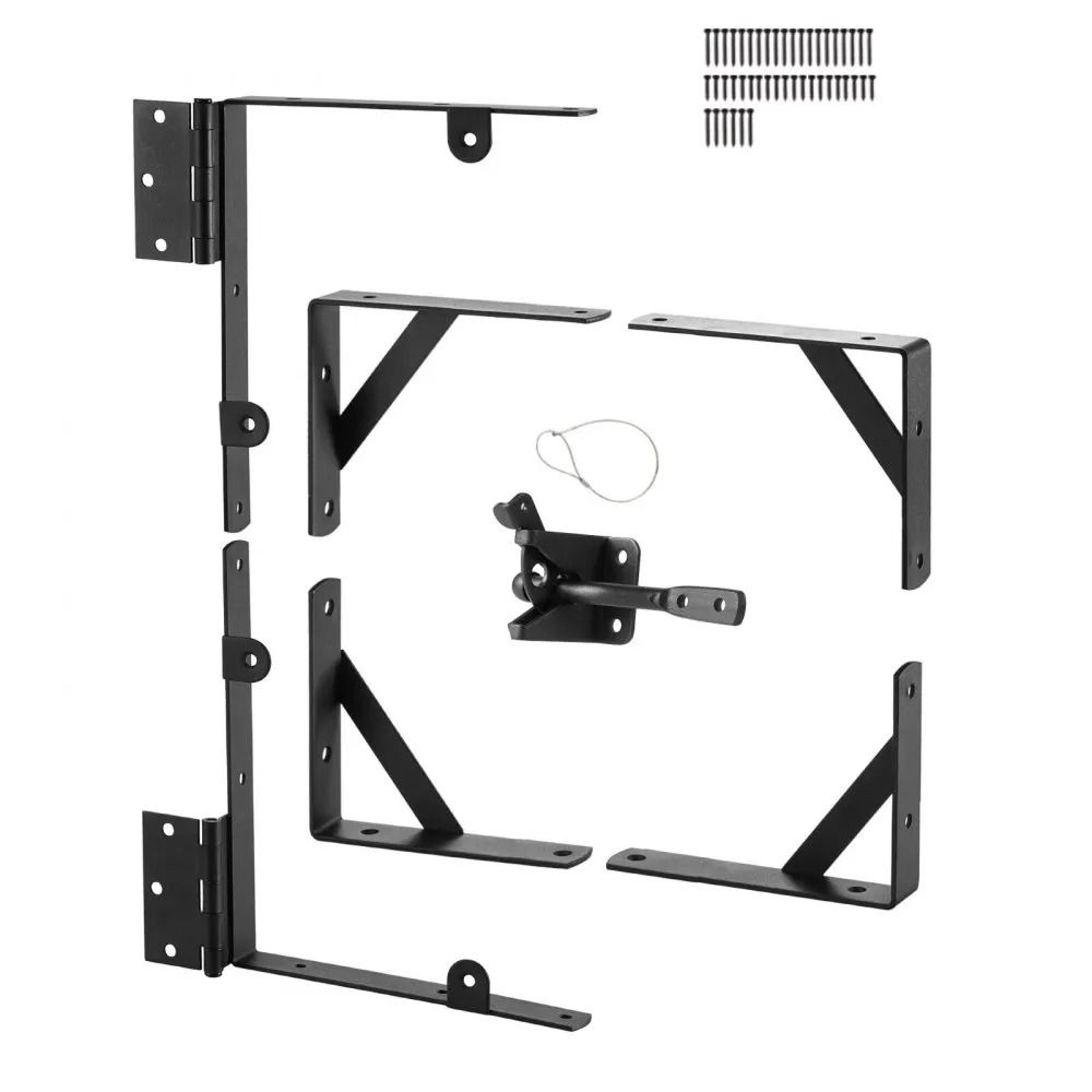 gate corner brace bracket anti-sag gate frame hardware kit with latch lock