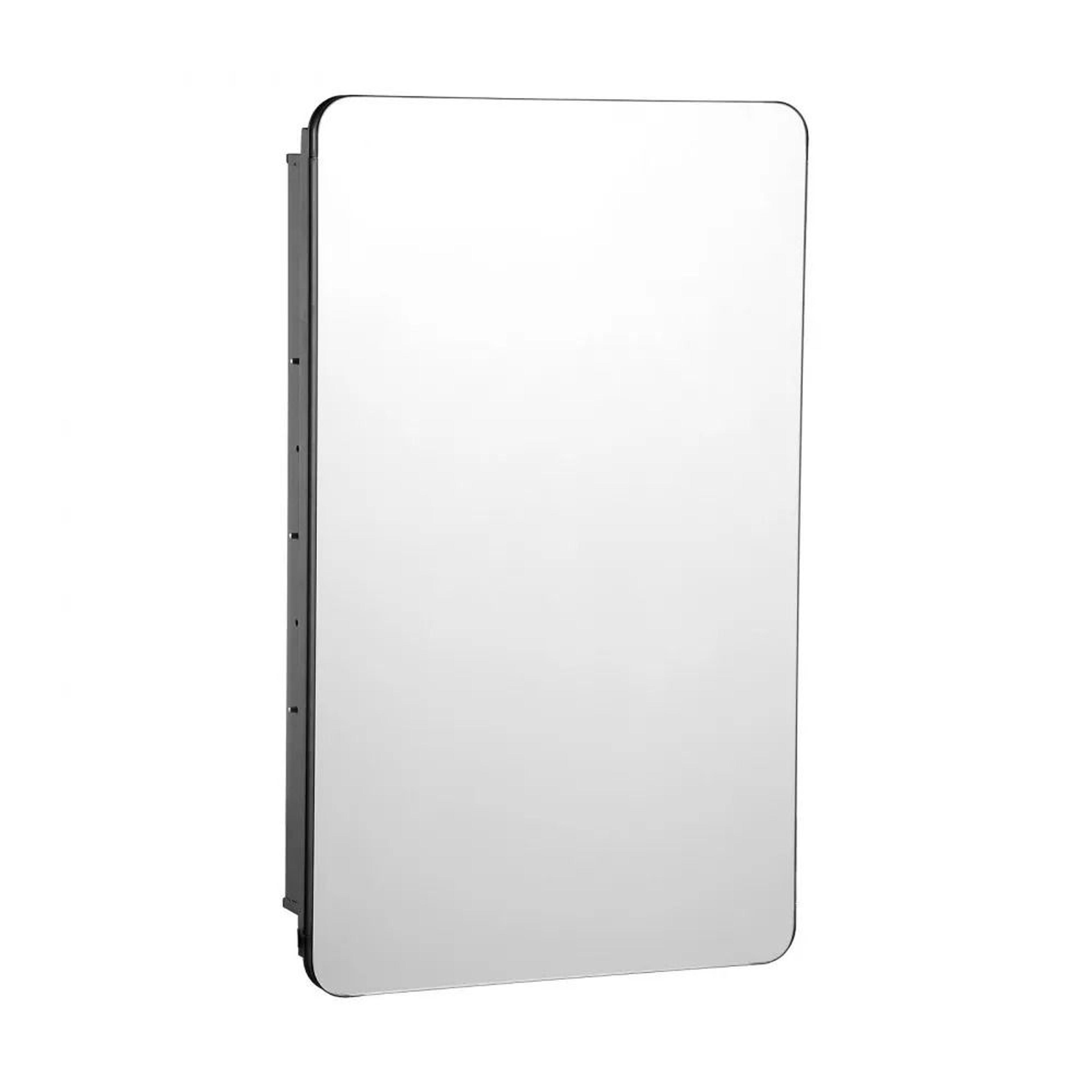 Medicine Cabinet With Mirror 165 X 275 Inch With 3 Adjustable Glass Shelves 7