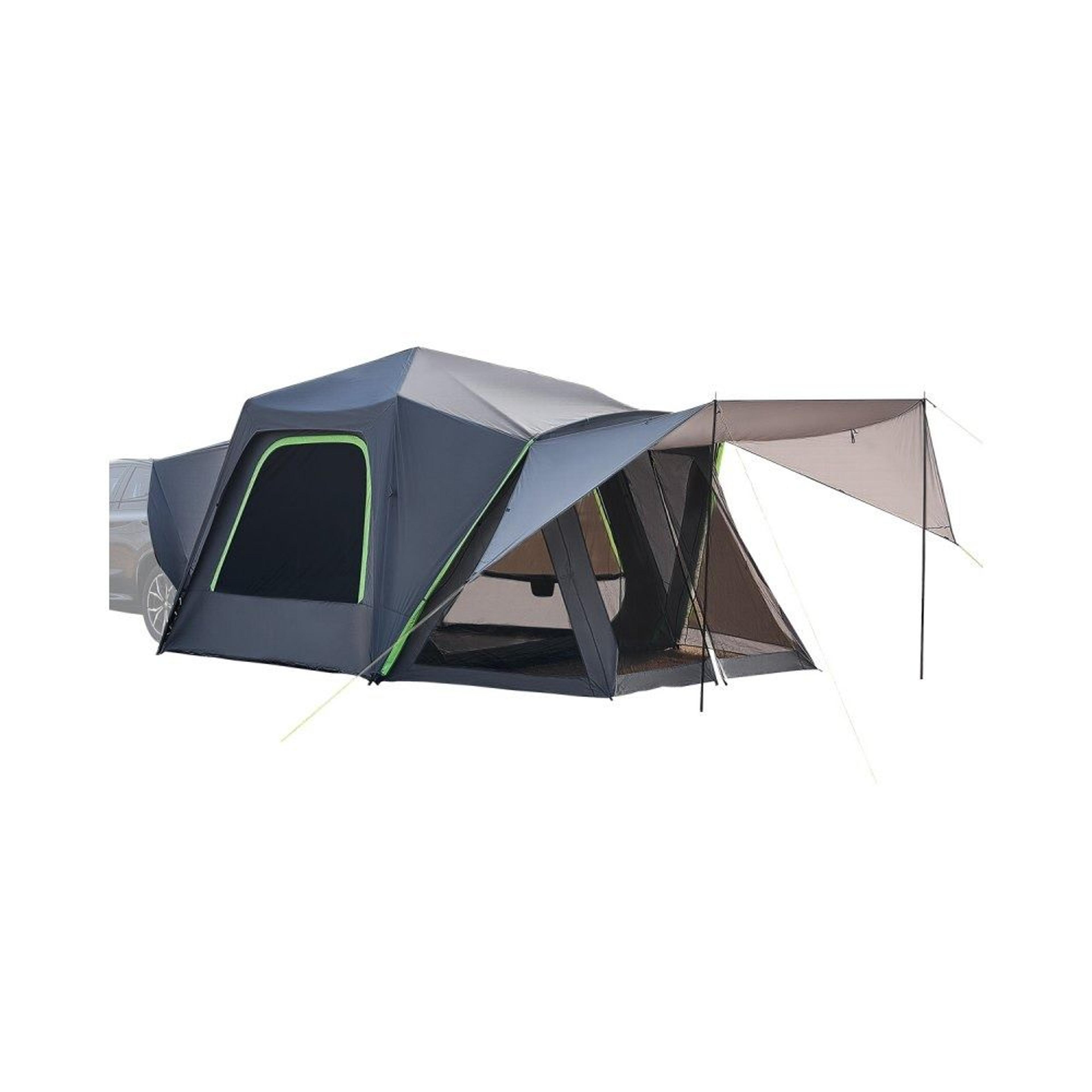 suv camping tent for 5–8 people with waterproof rainfly and shade awning