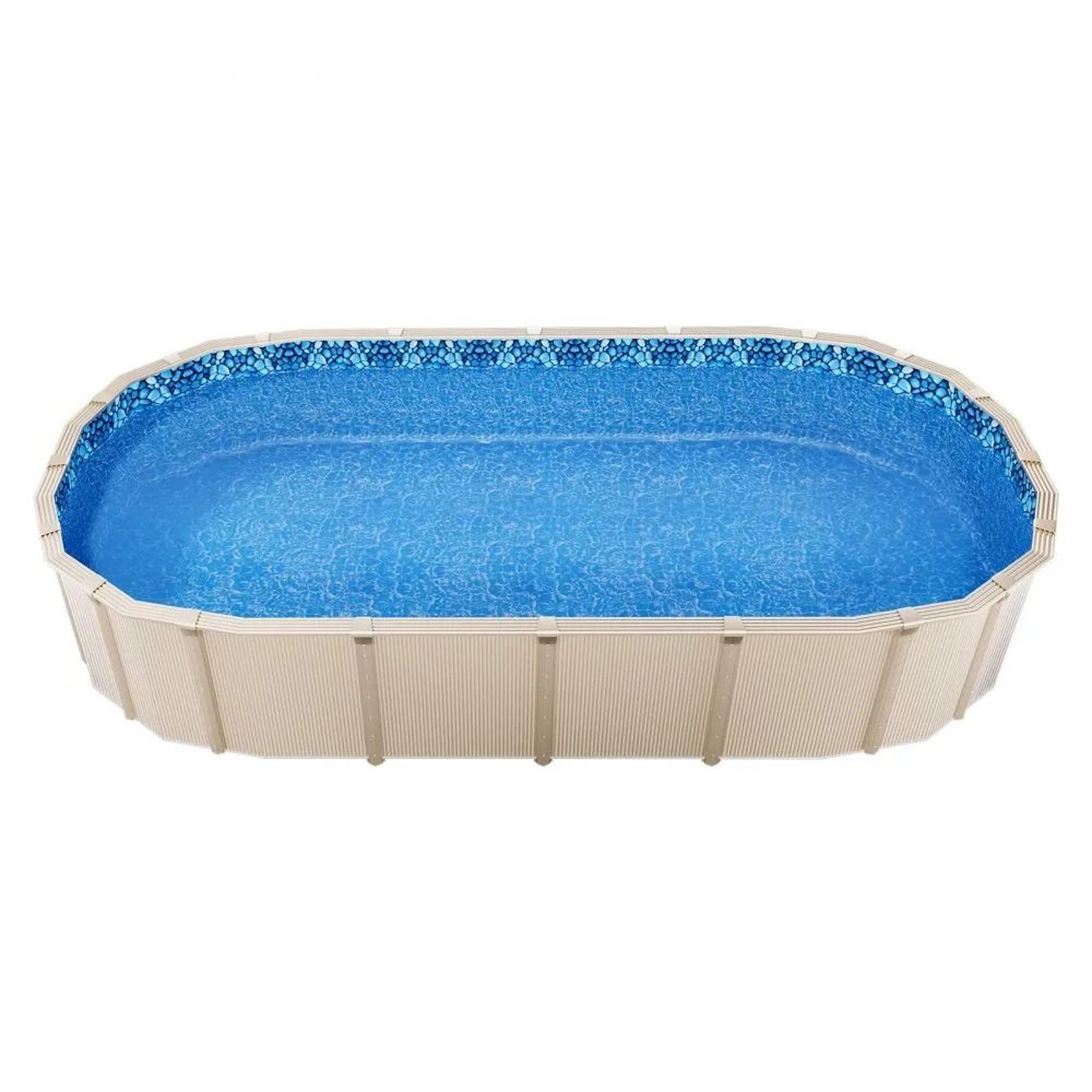 15 X 30 Ft Oval Above Ground Pool Liner With Overlap Design And Durable Vinyl 7