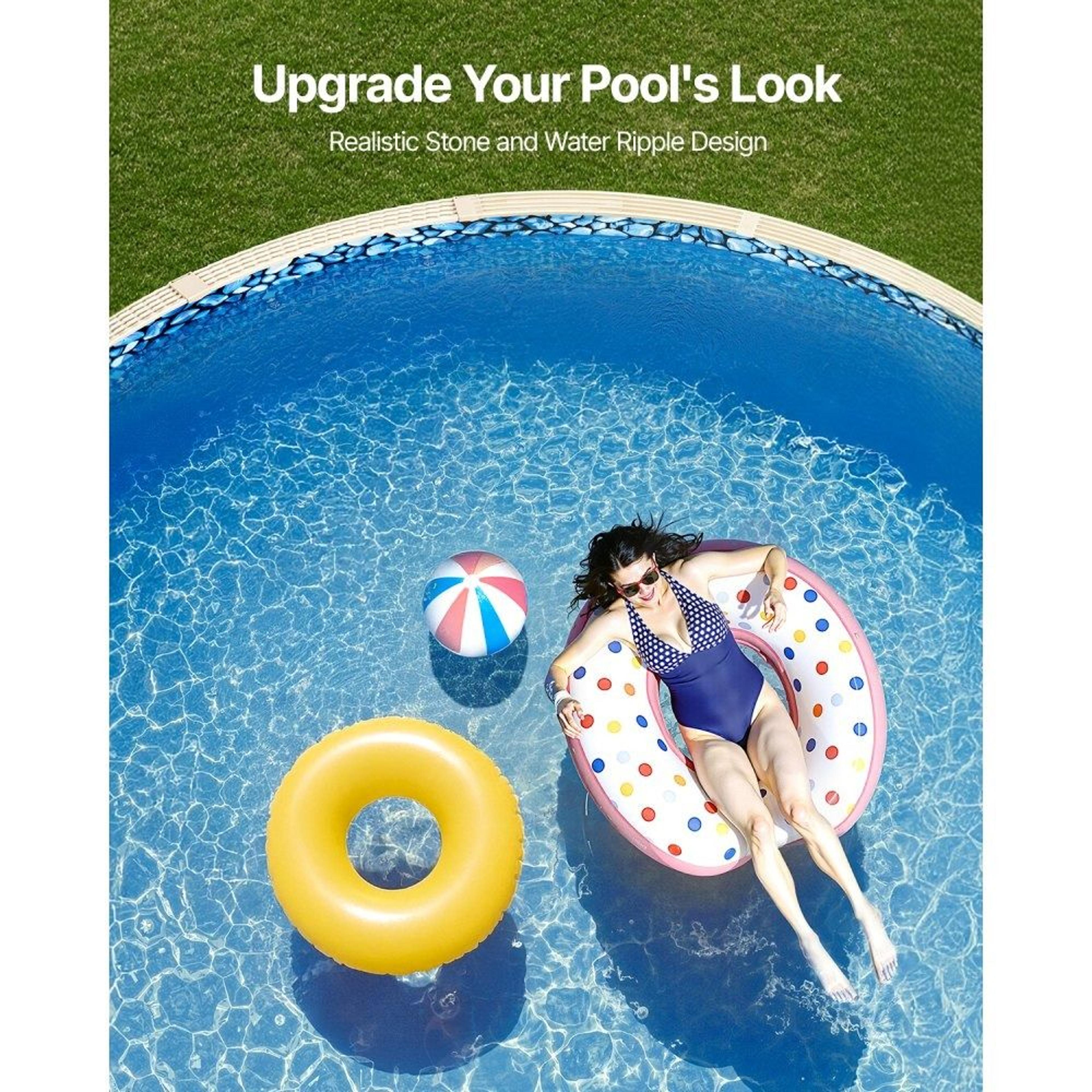 18Ft Round Above Ground Pool Liner With Unibead Design For 52Inch Walls 5