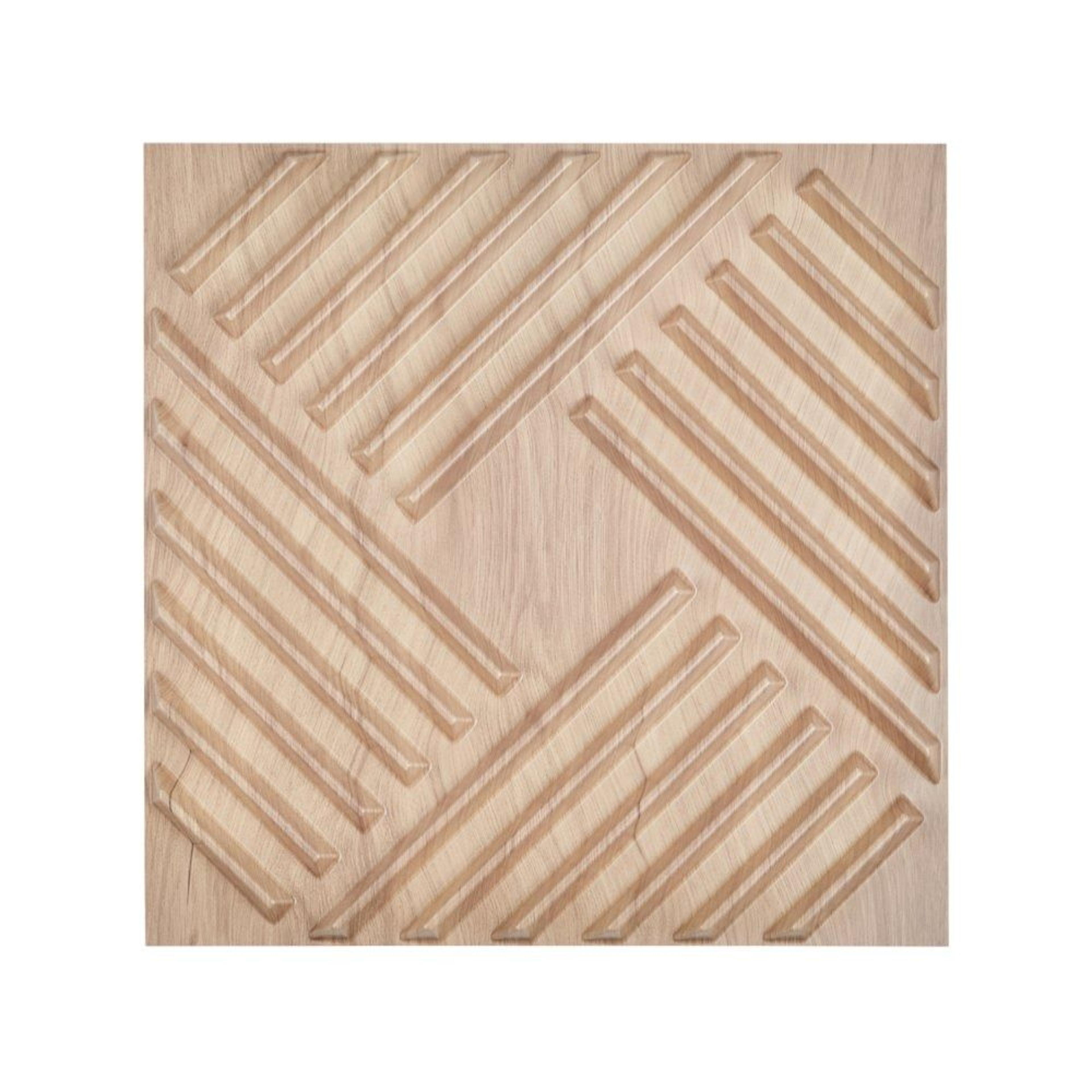 3d wall panels 12-pack pvc slat accent wall tiles in light wood color