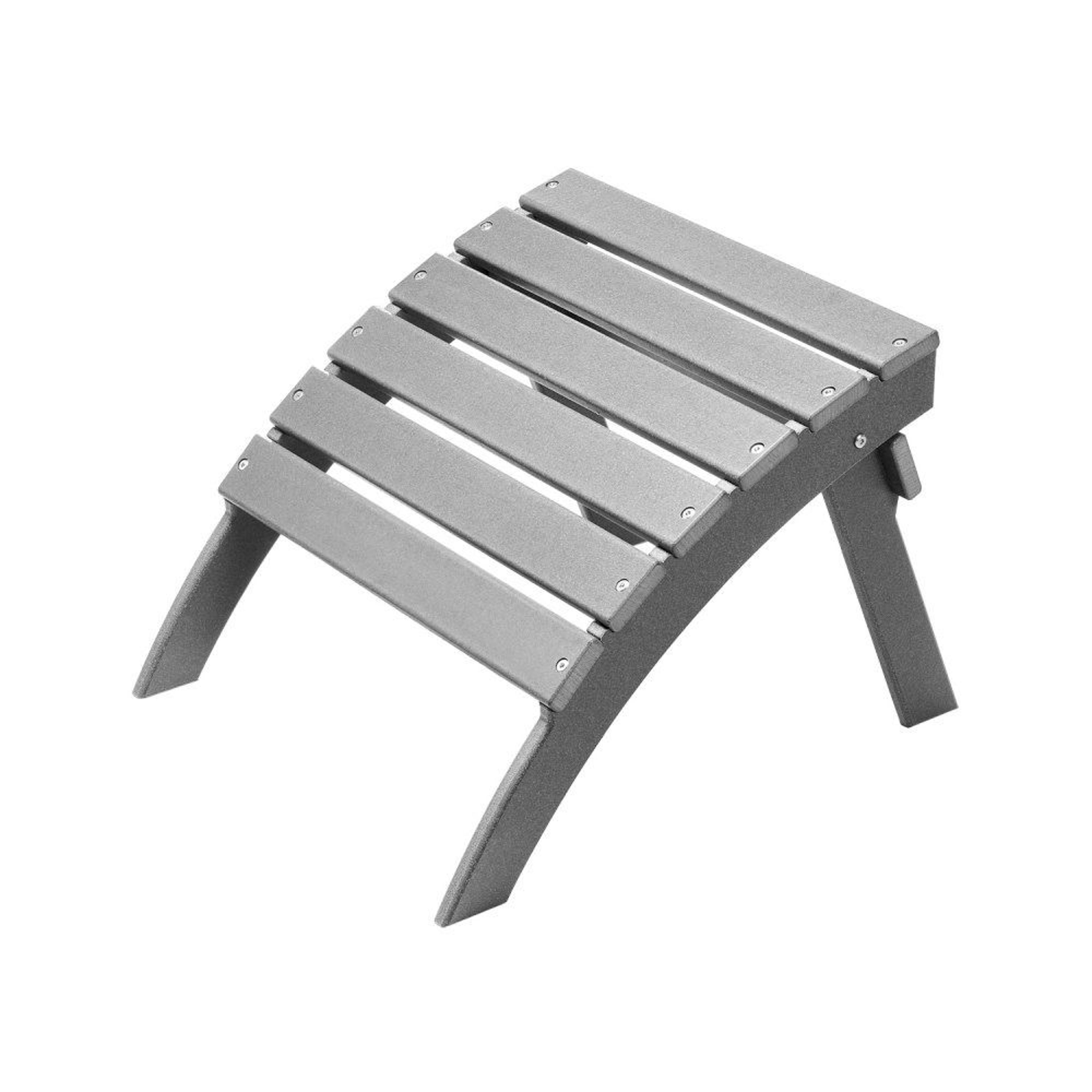 adirondack ottoman folding hdpe outdoor footrest for patio and lawn