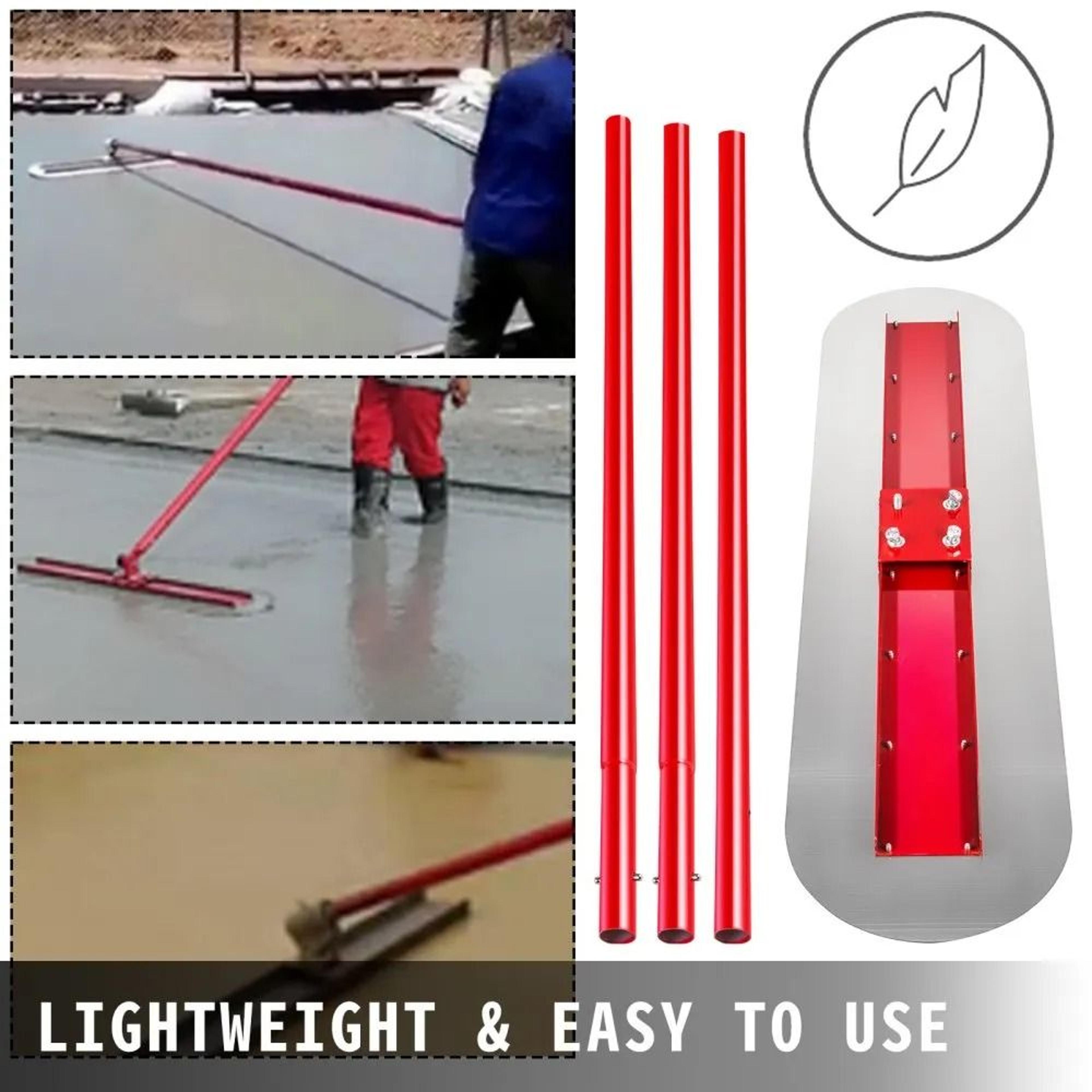 Concrete Bull Float Kit With Manganese Steel Blade And Adjustable Handle Bracket 3