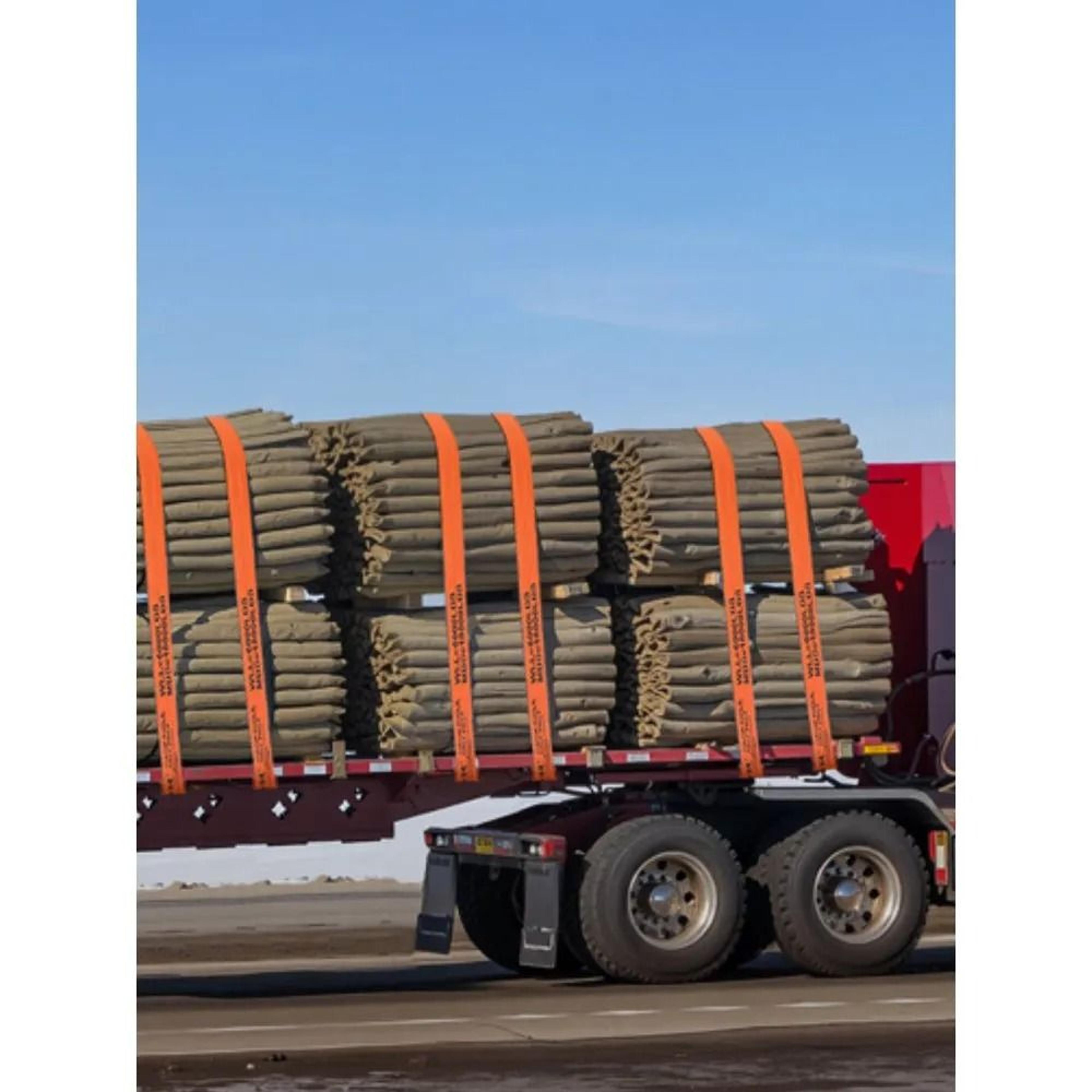 Heavy Duty Winch Straps 4 Inch X 30 Ft With Flat Hooks  10 Pack Cargo Tie Downs 6
