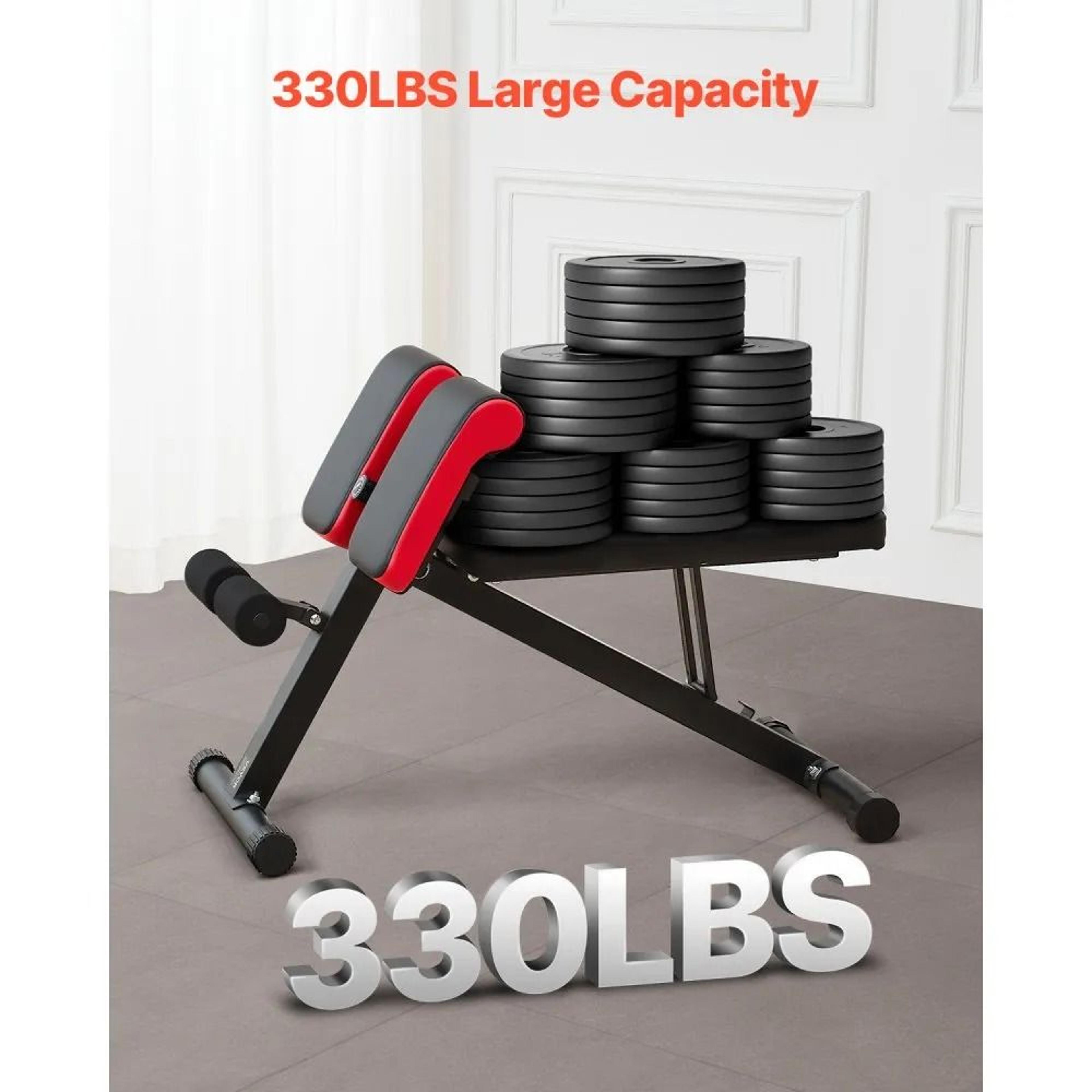 Adjustable Roman Chair Hyperextension Bench With Foldable Design For Home Gym Workouts 1