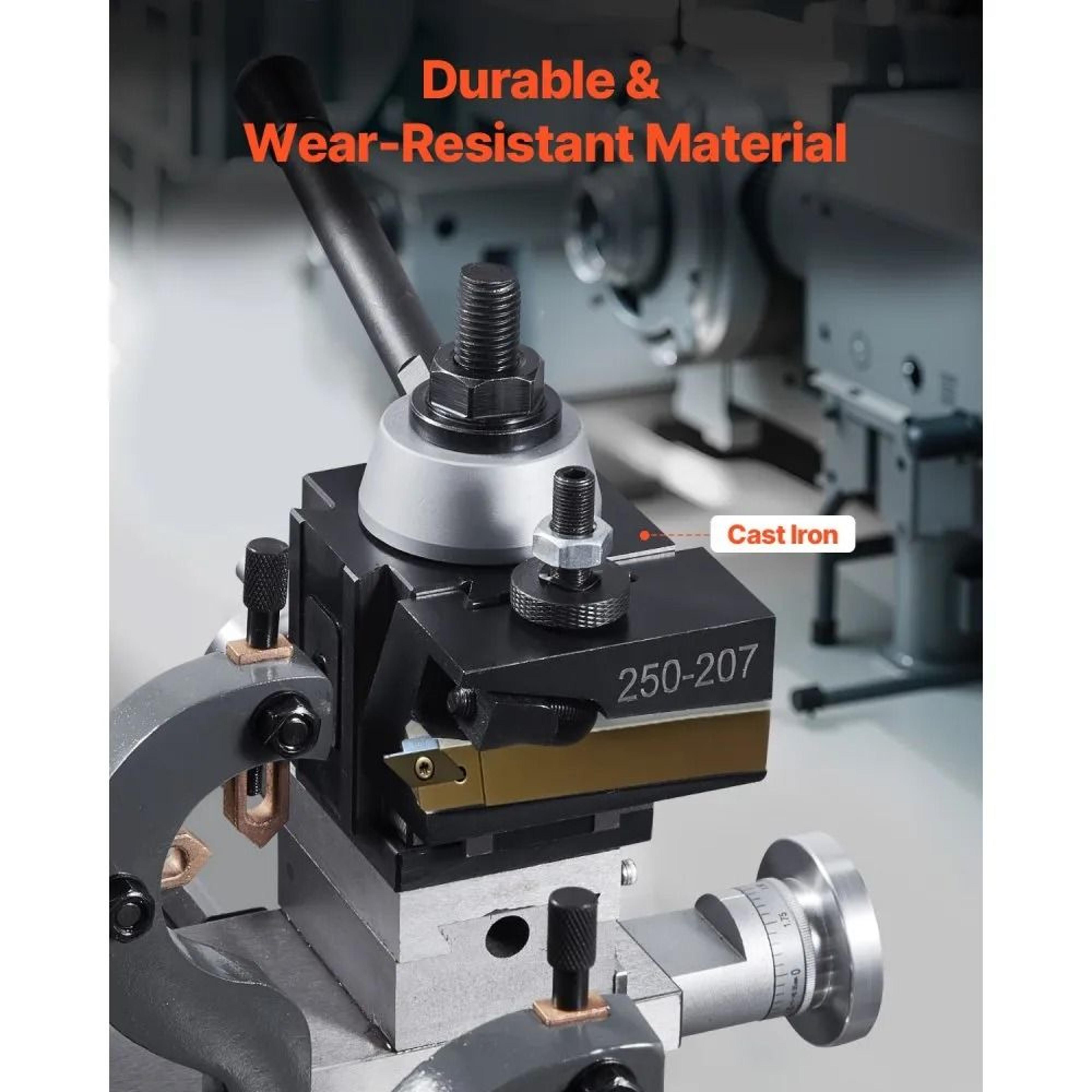 Quick Change Tool Post Set 6Piece Wedge Type For 1015 Inch Metal Lathes 1