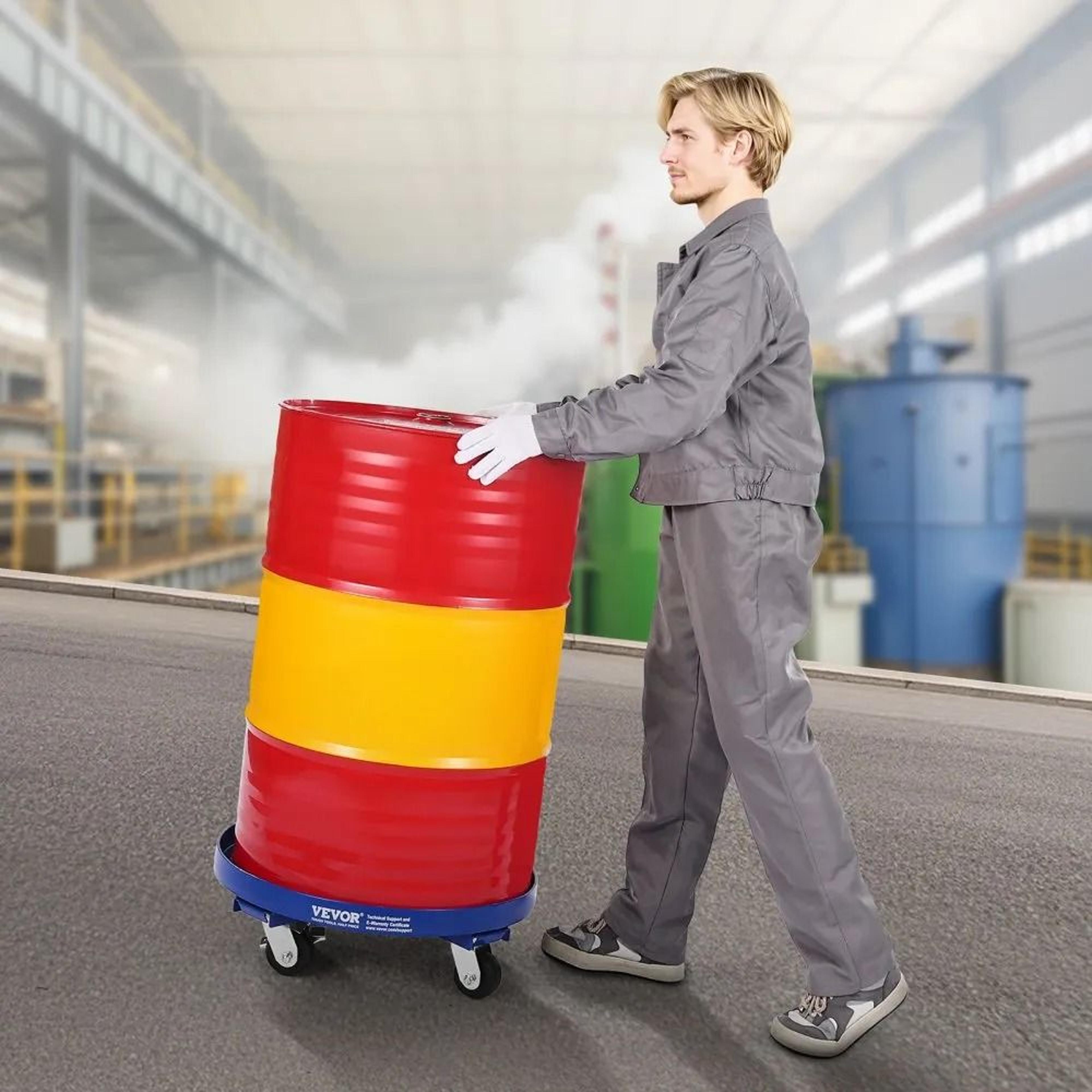 55 Gallon Drum Dolly With 2000 Lb Capacity And 4 Swivel Casters 4
