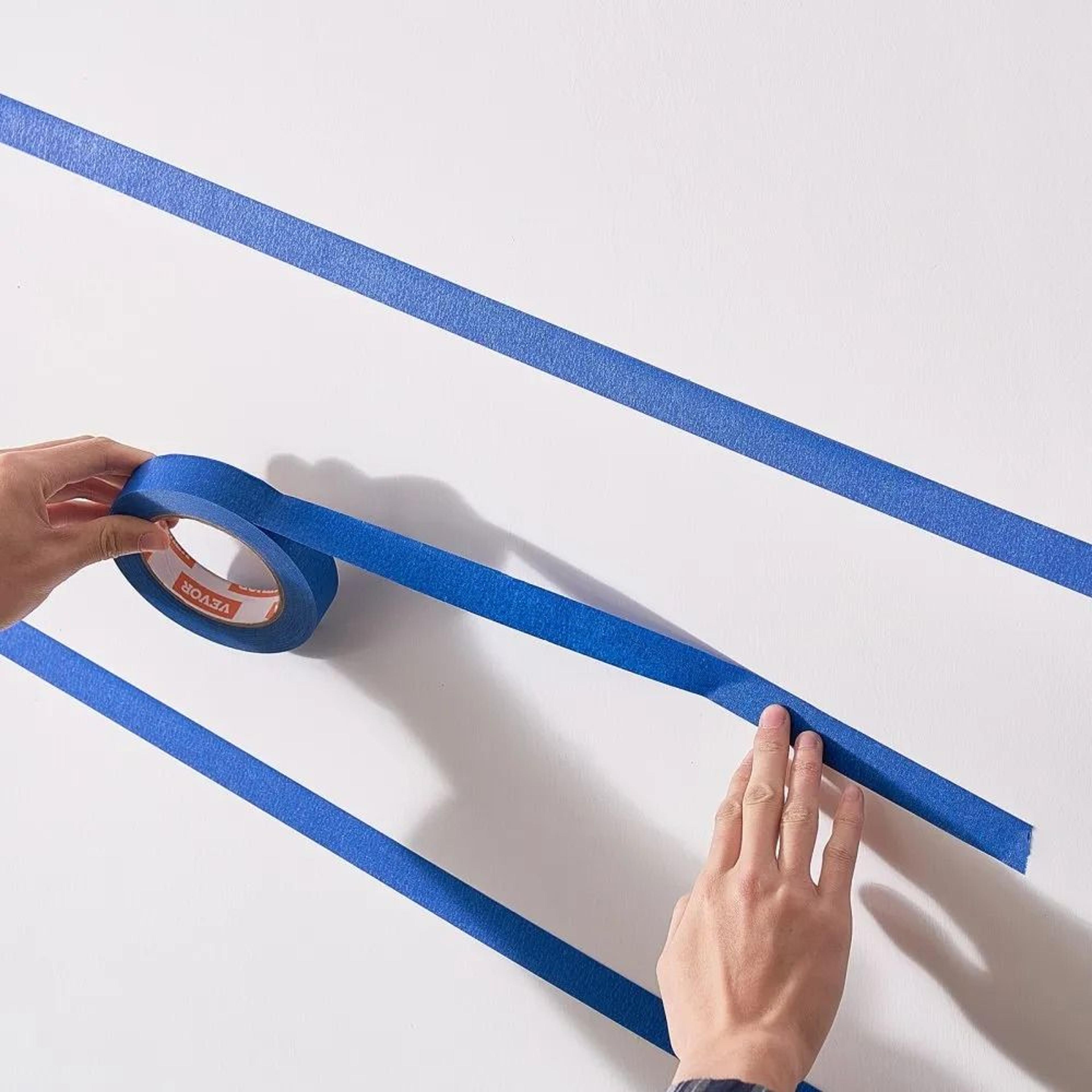 Blue Painters Tape 094 Inch X 60 Yards 6 Rolls For Painting And Masking 6