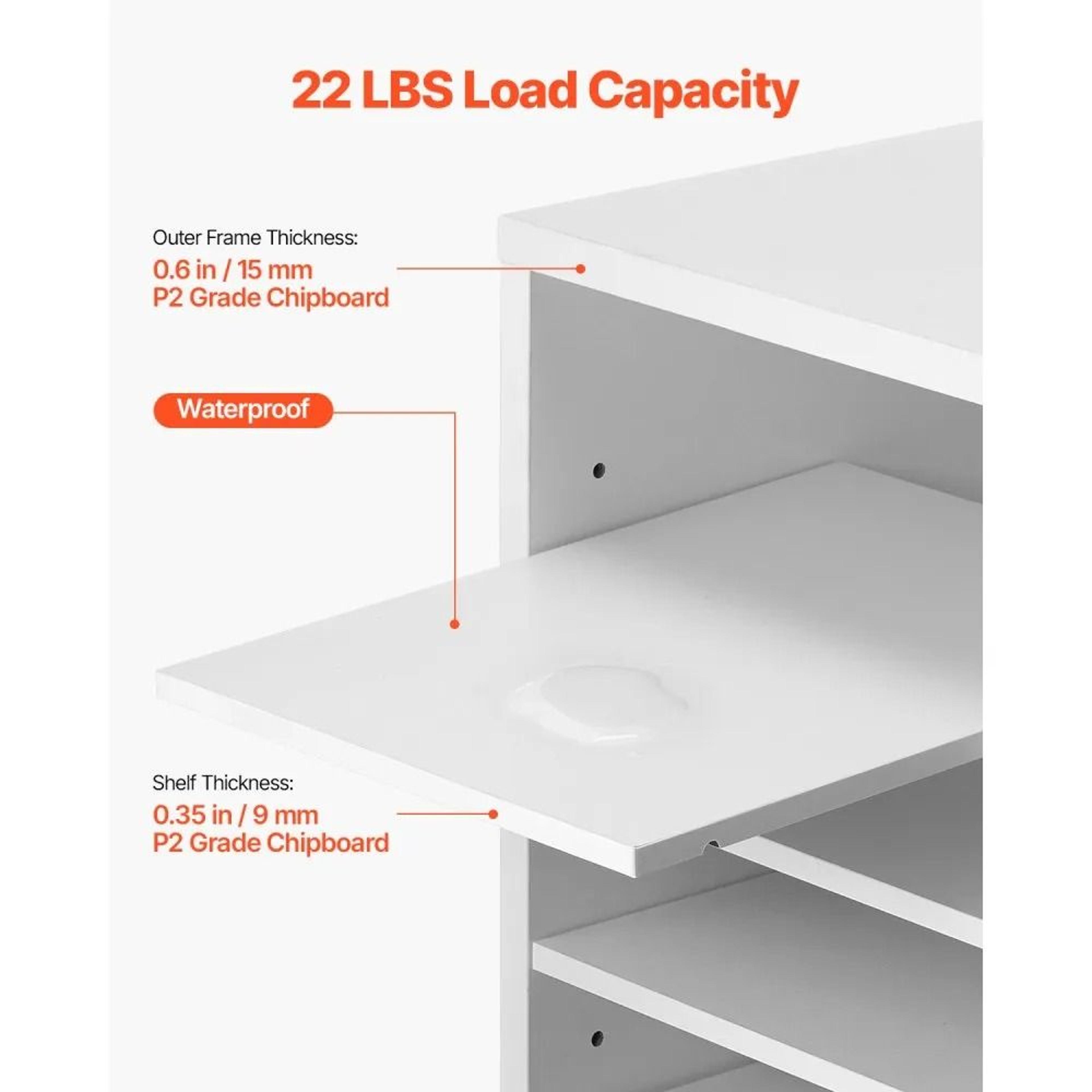 Literature Organizer With 36 Compartments And Adjustable Shelves 2