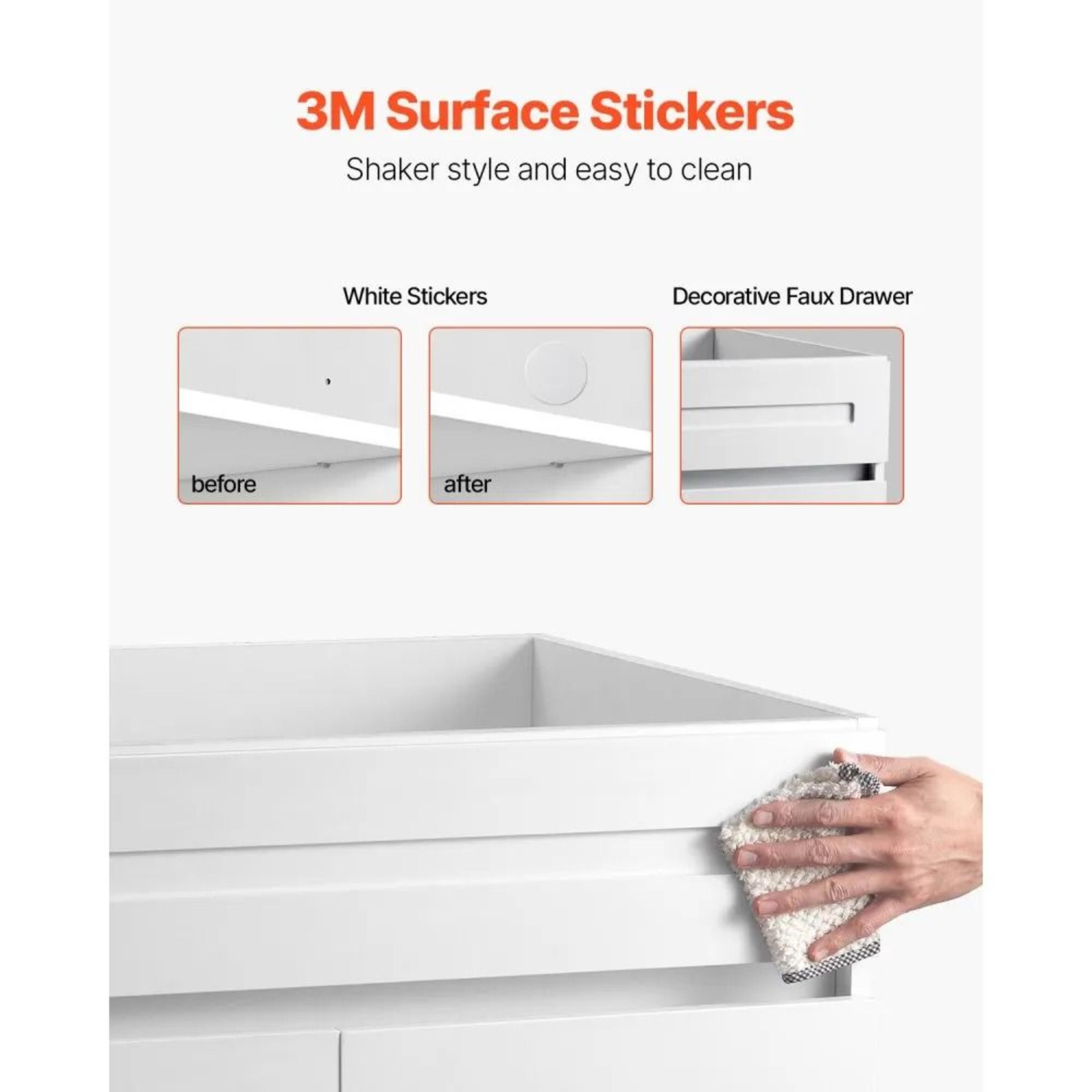 White Shaker Base Cabinet 30 Inch With SoftClose Doors And Adjustable Shelf 5