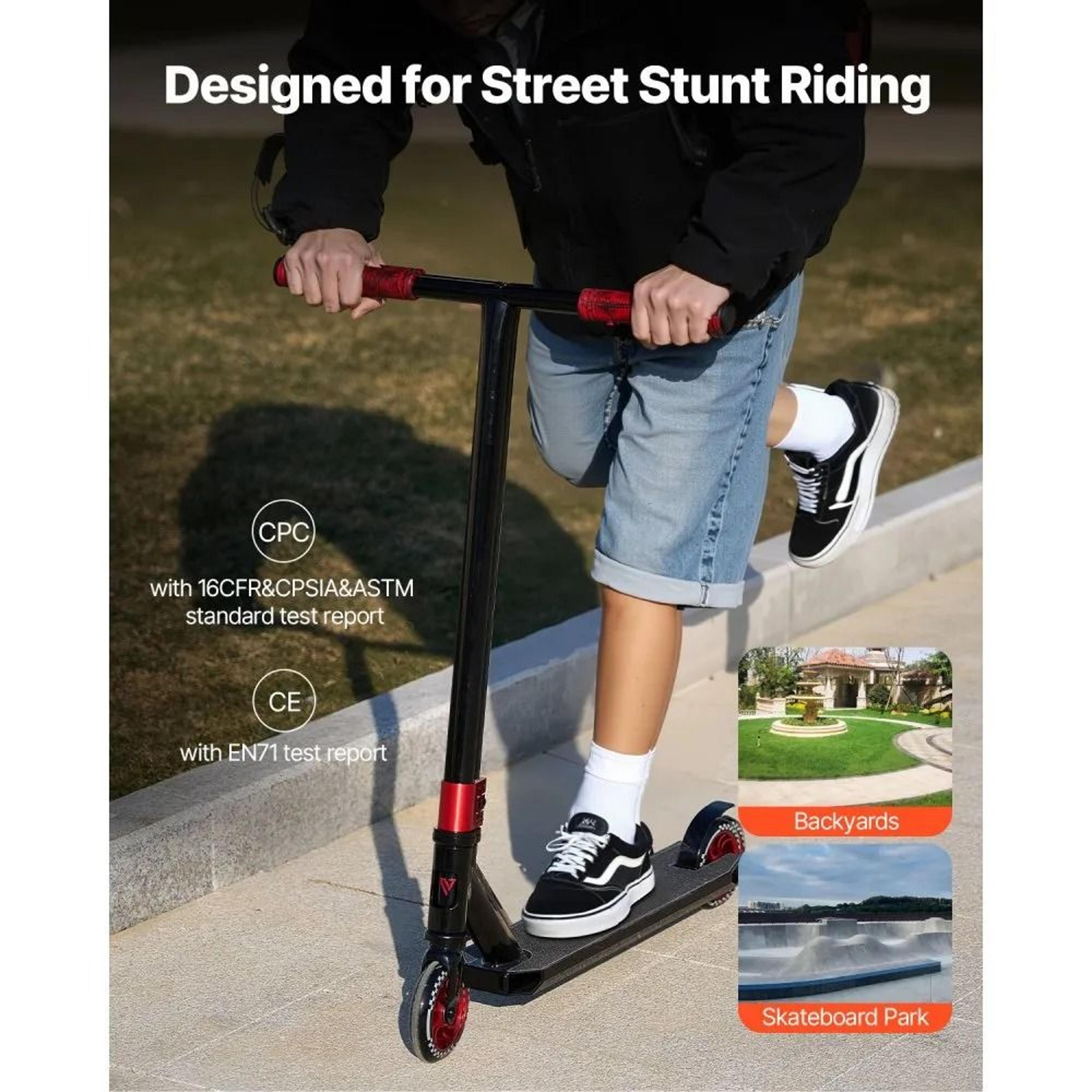 Pro Stunt Scooter With Lightweight Aluminum Deck For Kids Teens And Adults 1