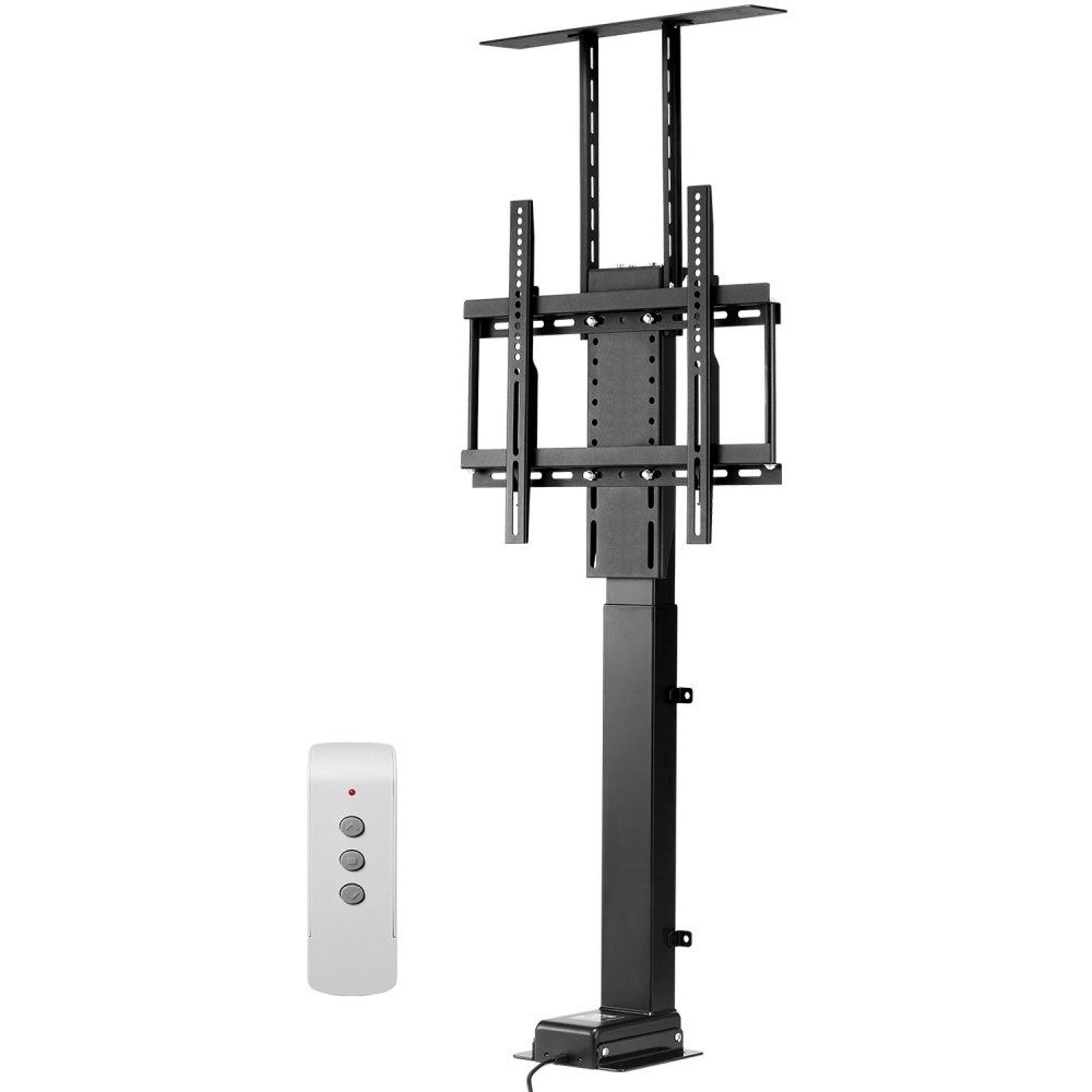 motorized tv lift stand with remote control for 32–55 inch tvs and 132 lb capacity