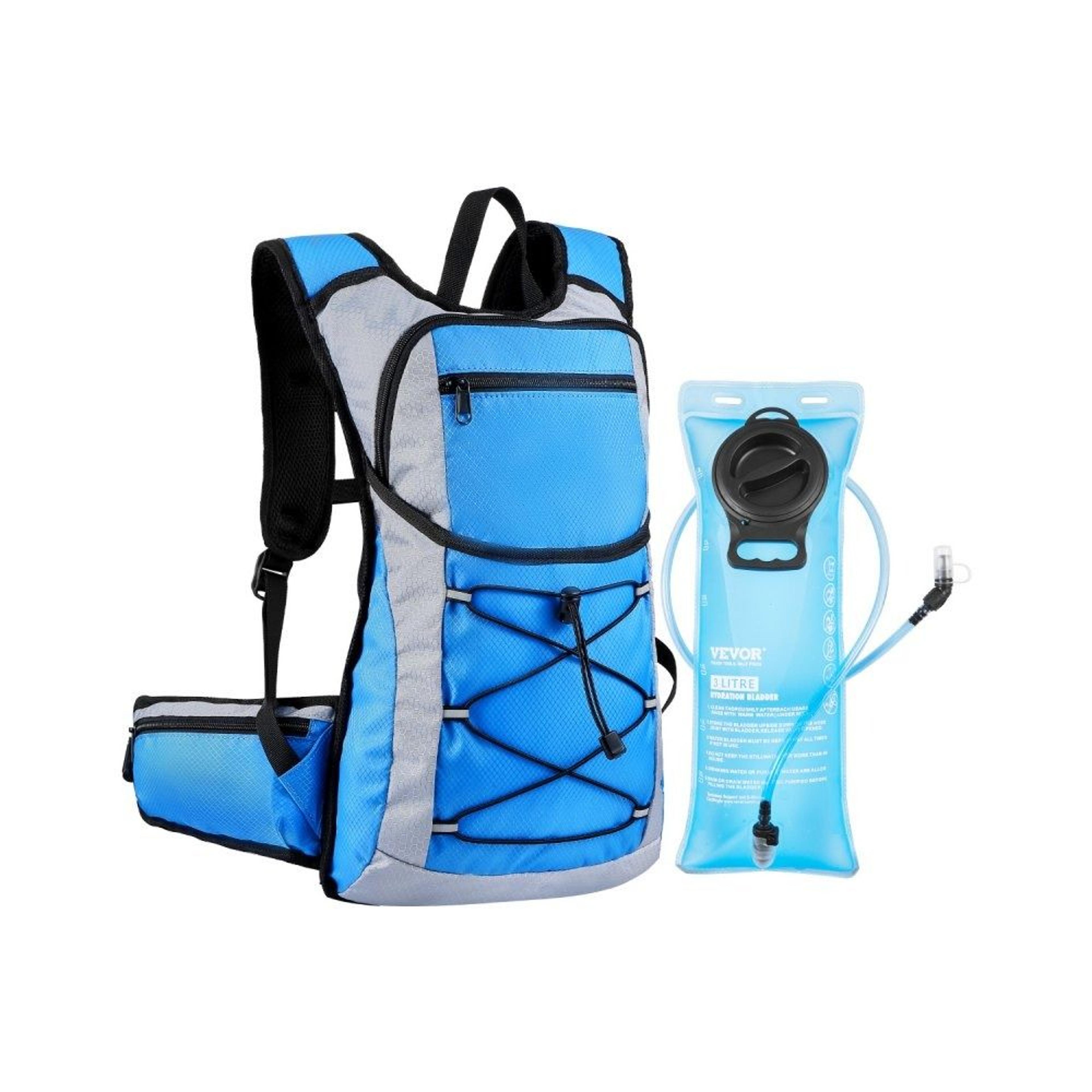 15l hydration backpack with insulated storage and 3l tpu water bladder