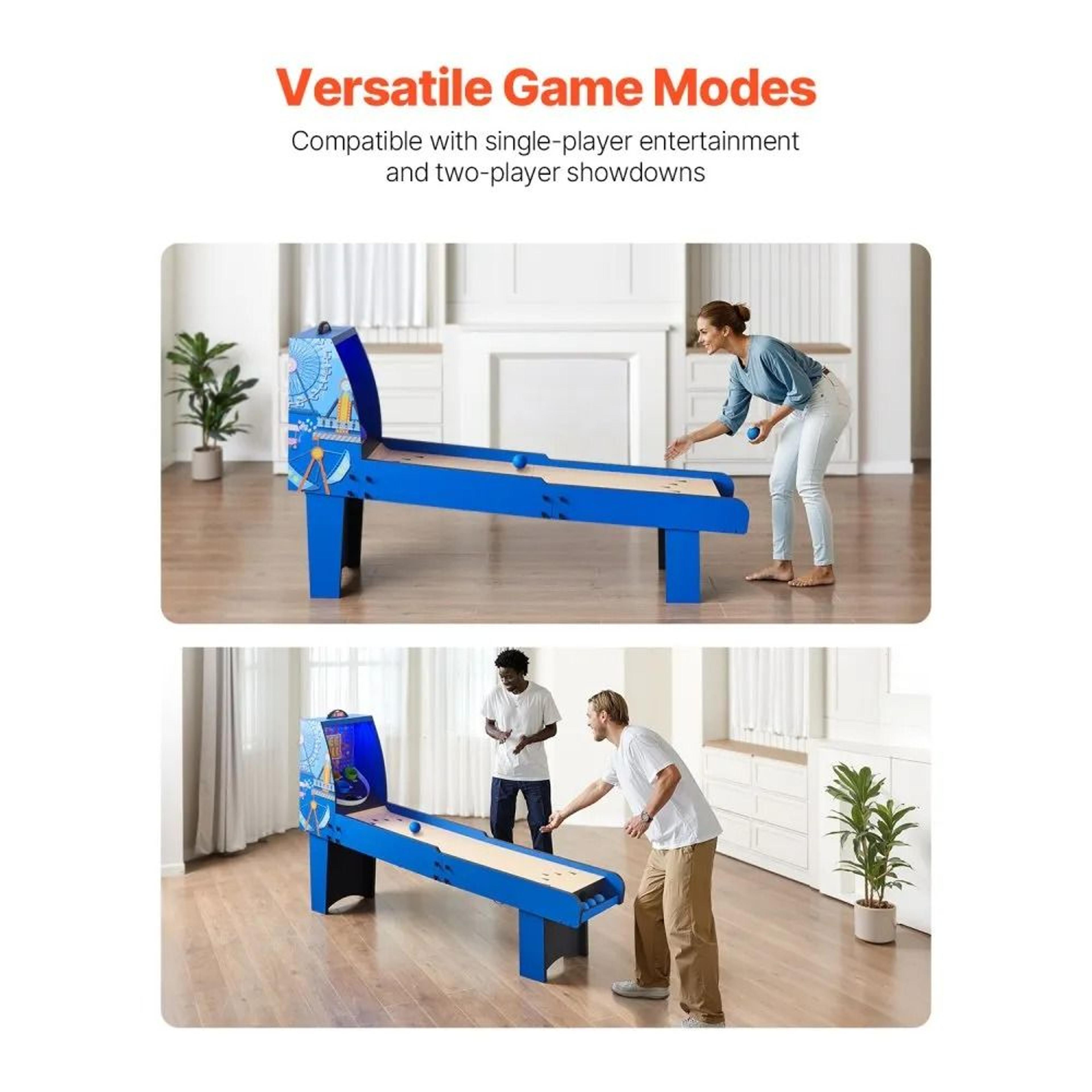 8 Ft Roll And Score Arcade Game Table With Electronic Scorer And Automatic Ball Return 3