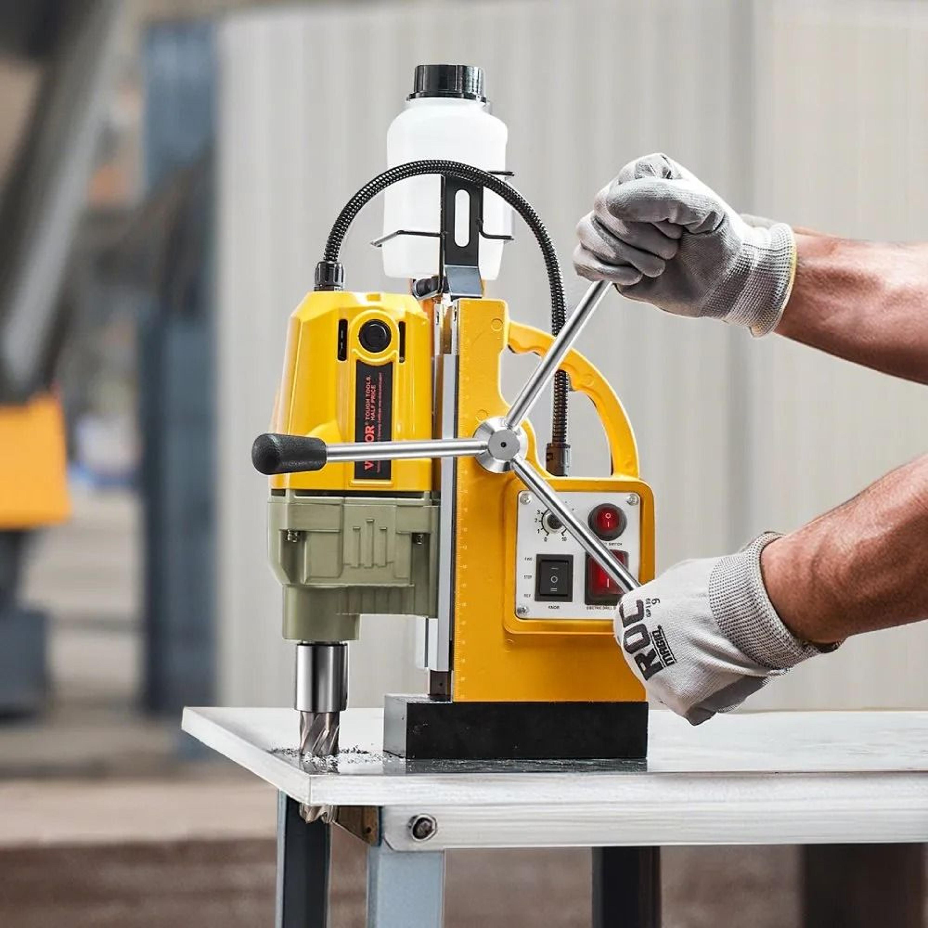 1200W Magnetic Drill Press With Variable Speed And 16Inch Coring Capacity 5