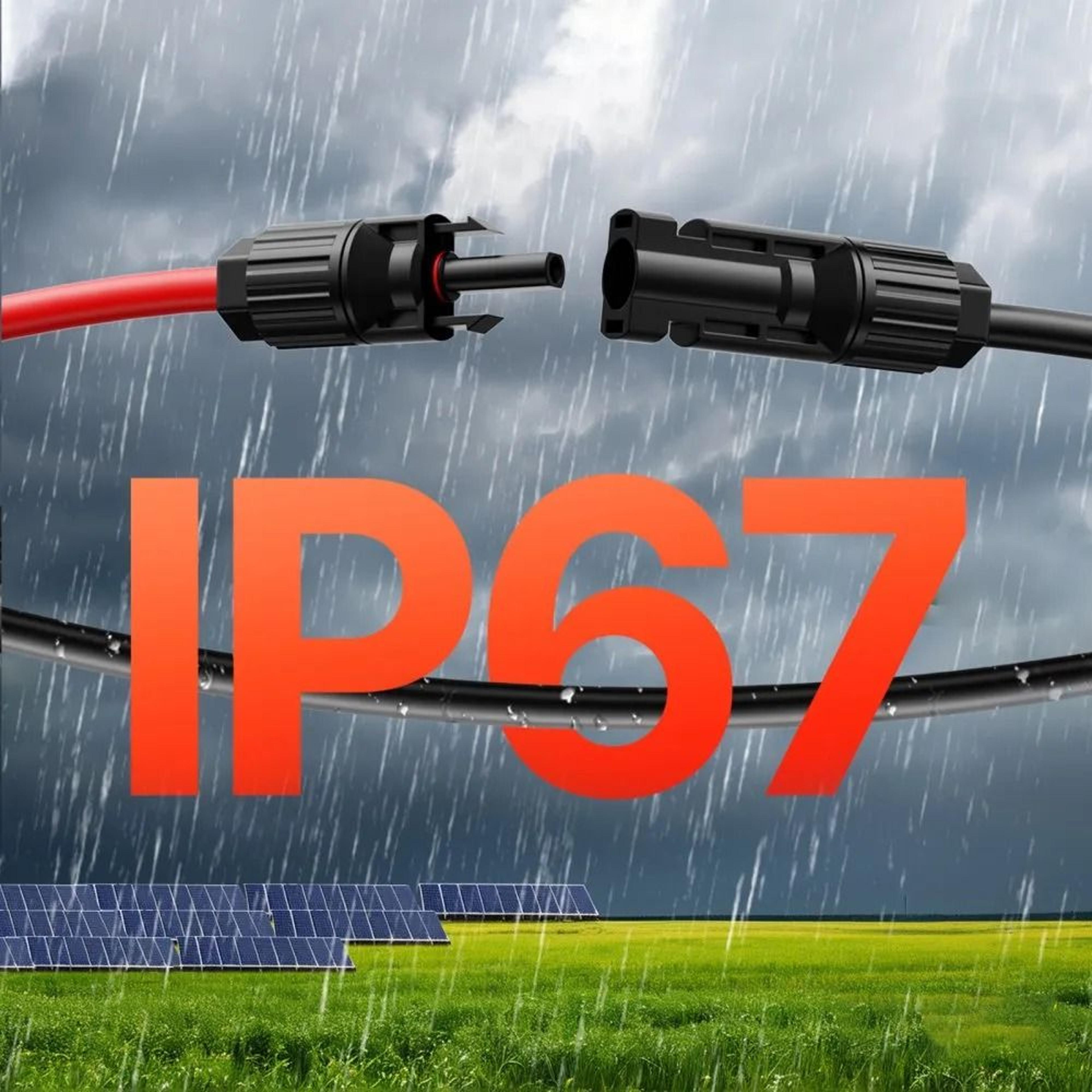 100FT 10AWG Solar Panel Extension Cable Set With Waterproof MC4 Connectors 3