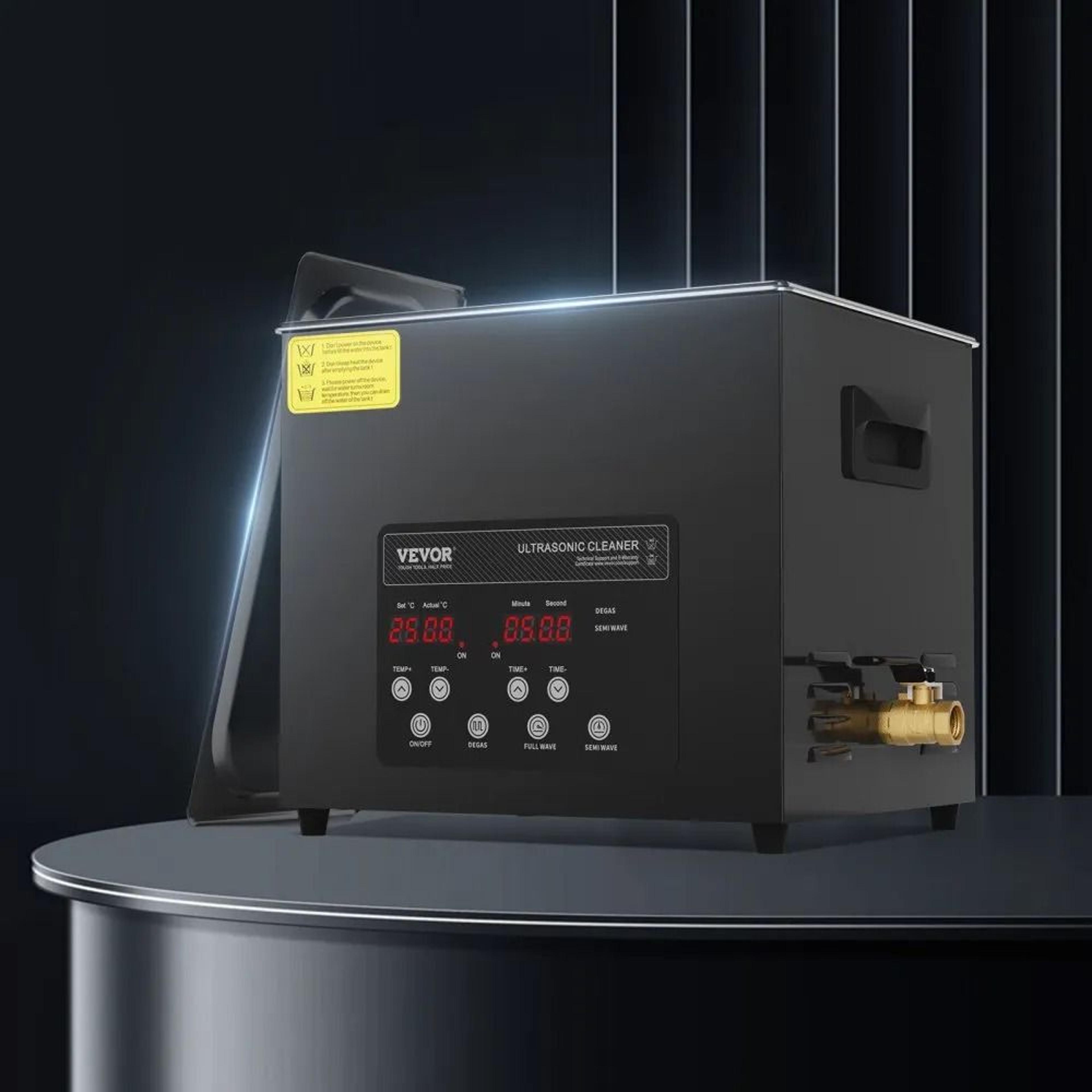 10L Ultrasonic Cleaner With 240W Power And Digital Heater Timer 7