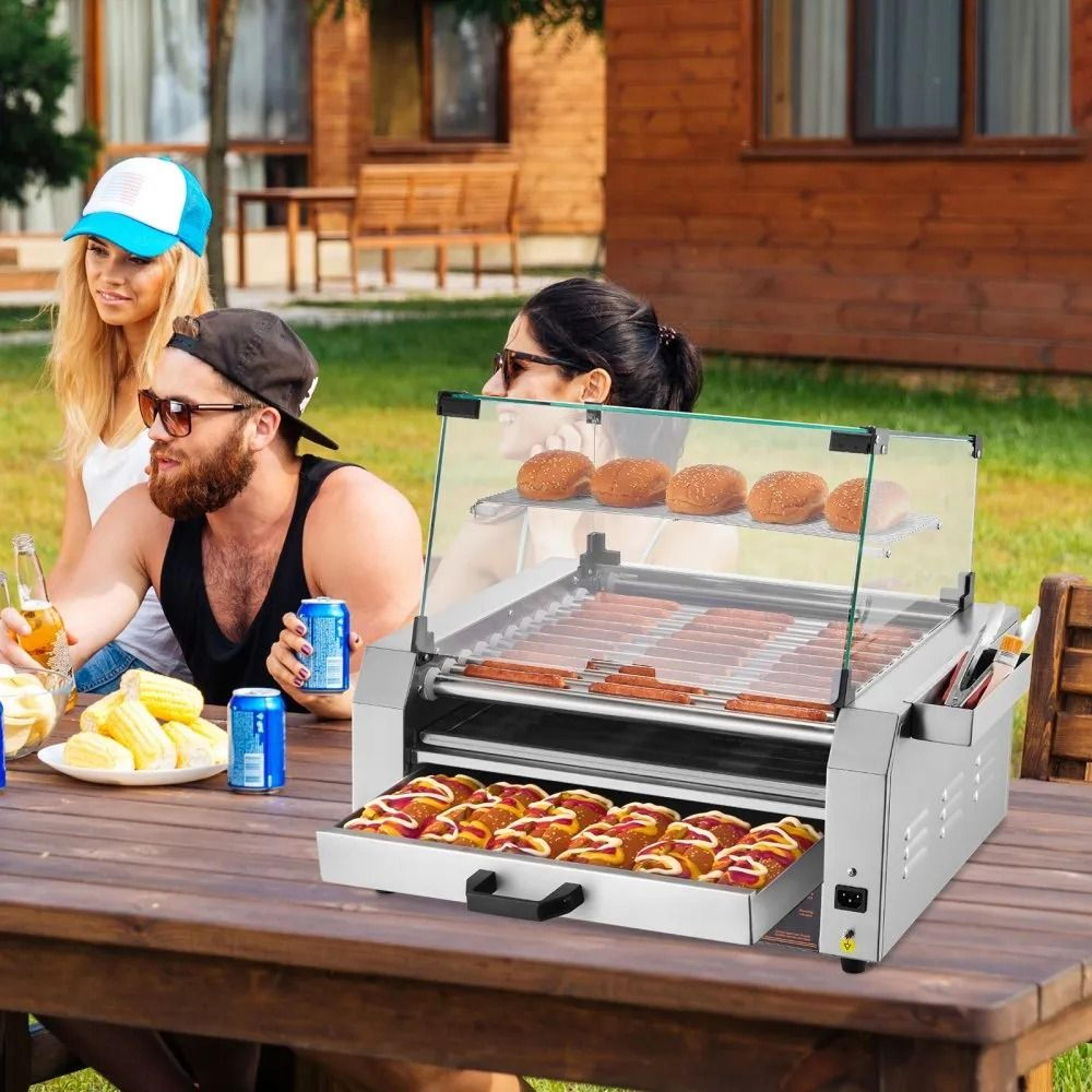 Commercial Hot Dog Roller Grill With 11 Rollers And 30 Hot Dog Capacity 6