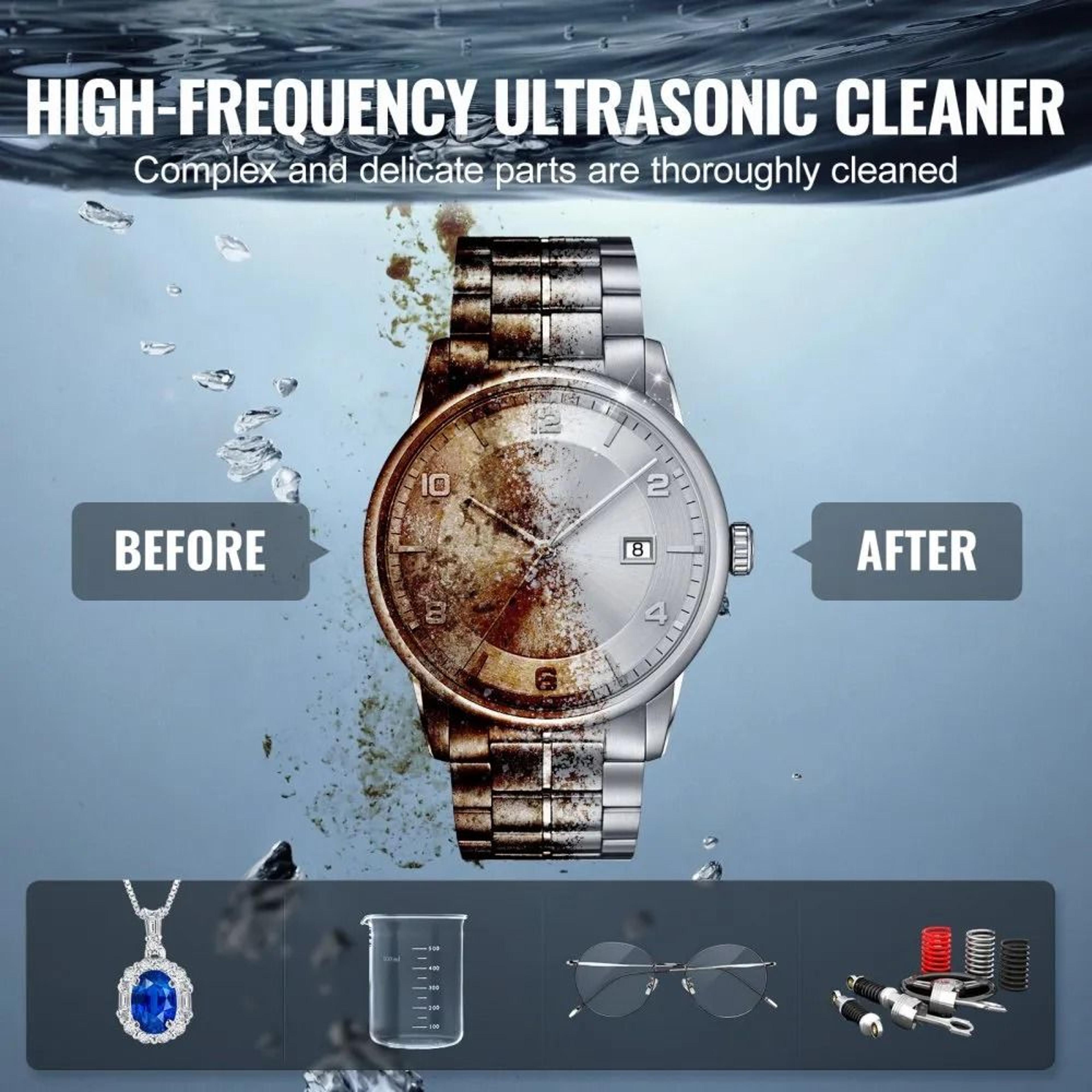 2L Ultrasonic Cleaner With 40kHz Cleaning Power And Digital Heater Timer 2