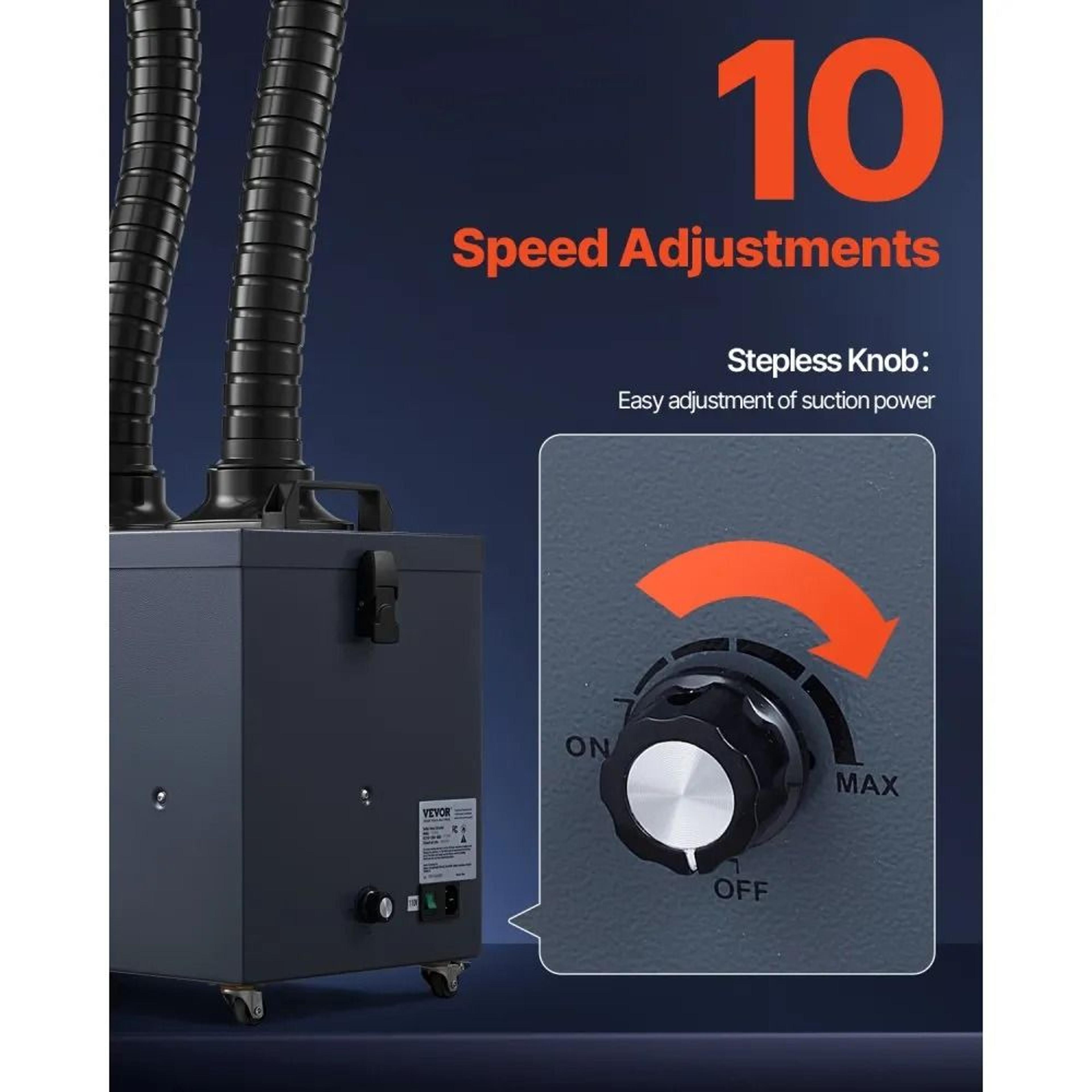 Soldering Fume Extractor With Dual Hoses 275W Motor And 4Stage Filtration 1