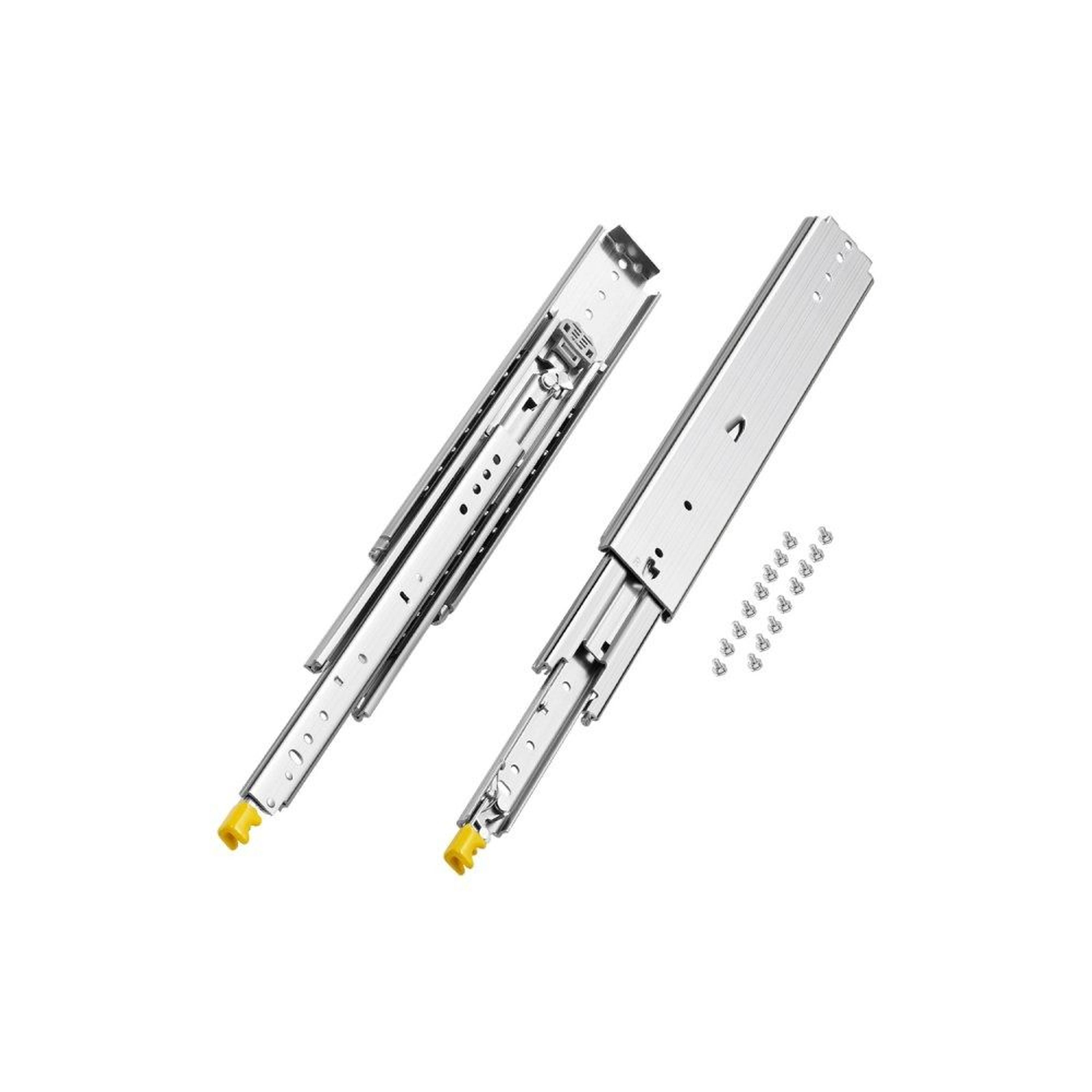 heavy duty locking drawer slides 500 lbs capacity full extension ball bearing side mount rails
