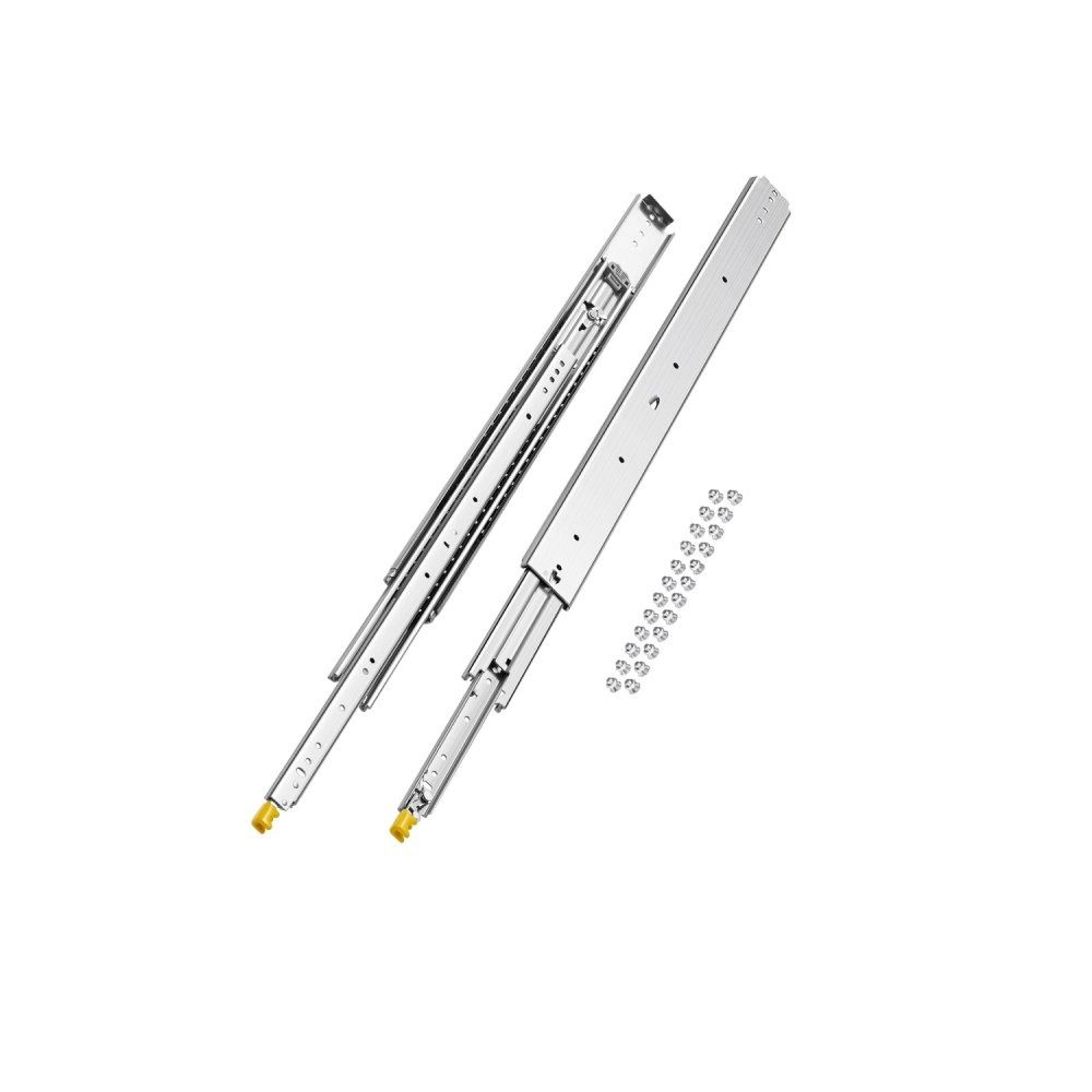 locking drawer slides 500 lb capacity full extension ball bearing rails
