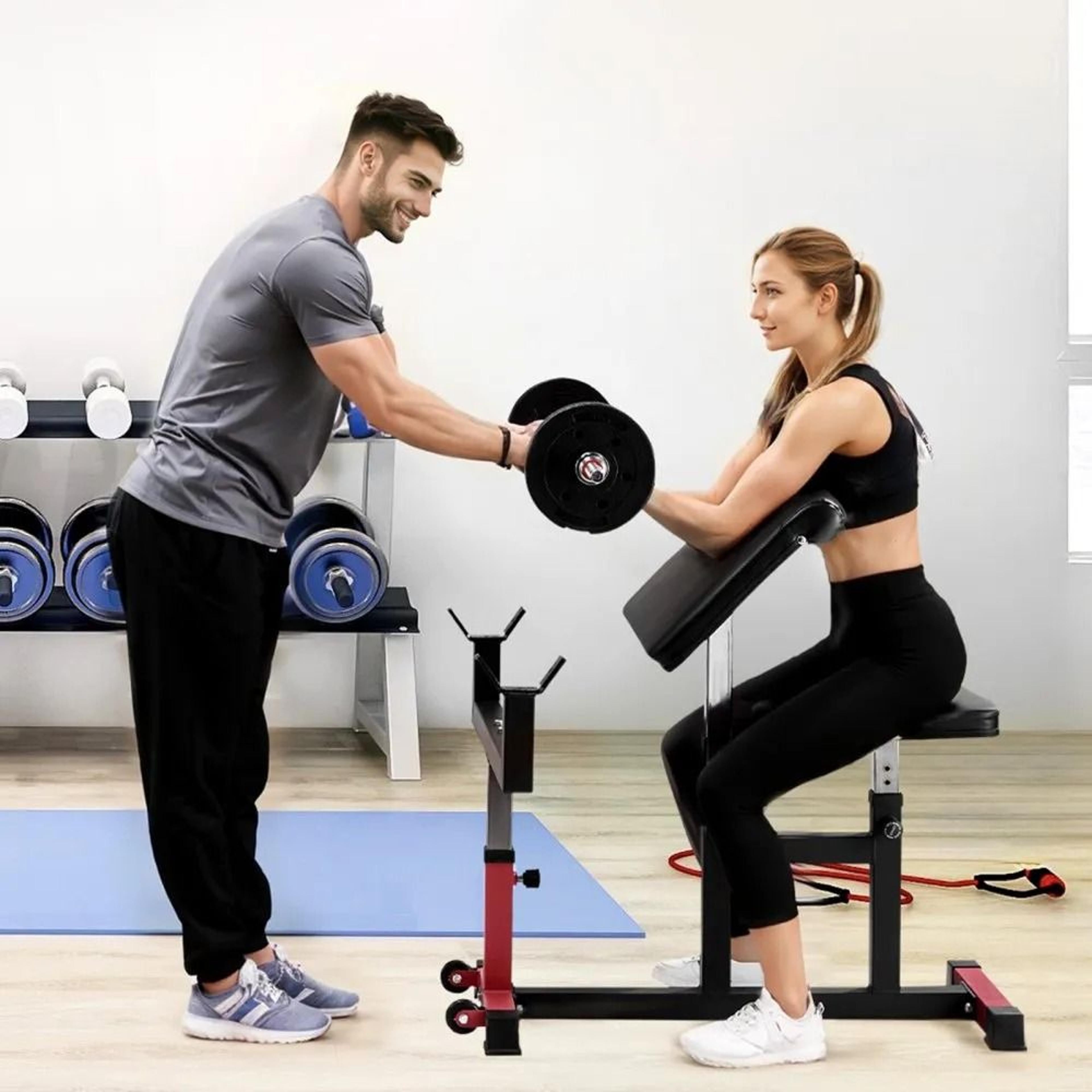 Adjustable Preacher Curl Bench With 440 Lb Capacity For Home Gym Strength Training 7