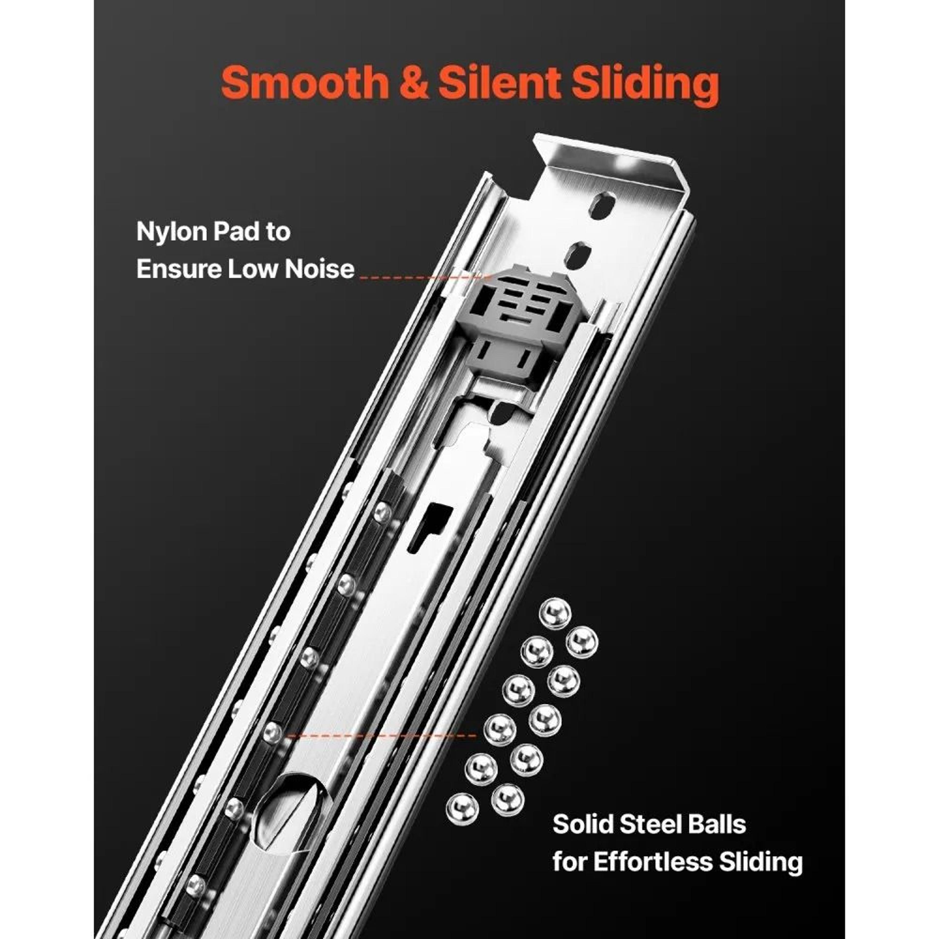 Heavy Duty Locking Drawer Slides With Full Extension 500 Lb Capacity 3