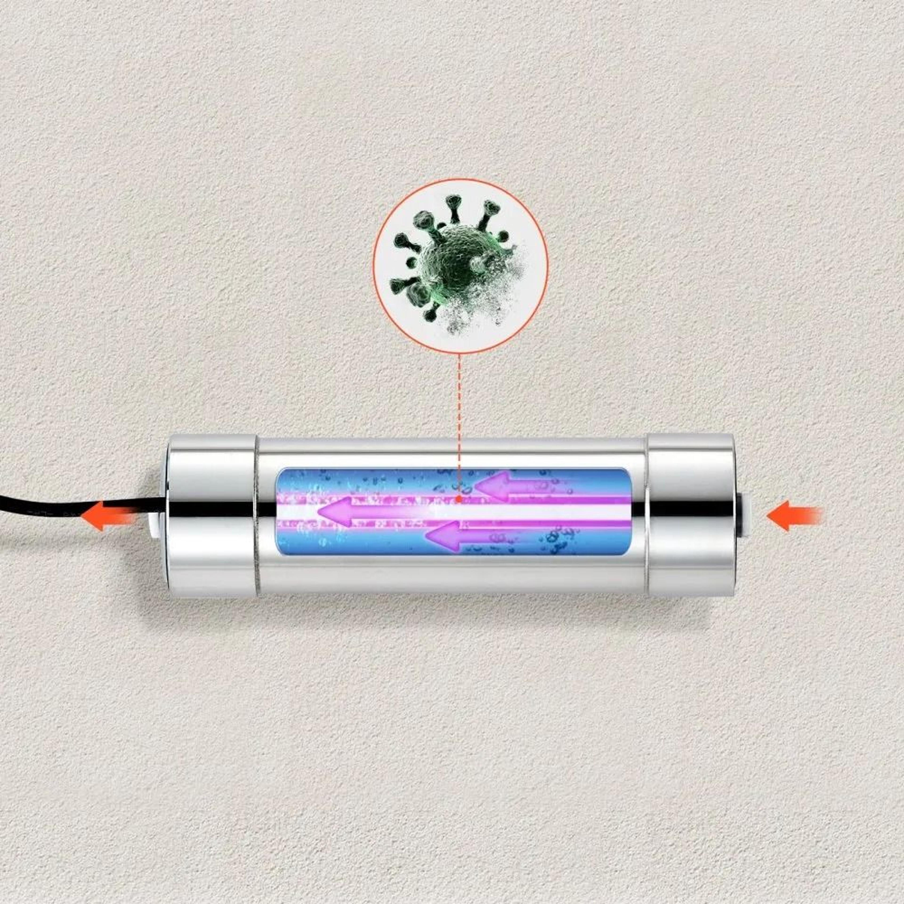 UV Water Purifier 8W 1 GPM With Stainless Steel Housing And Quartz Sleeve 6