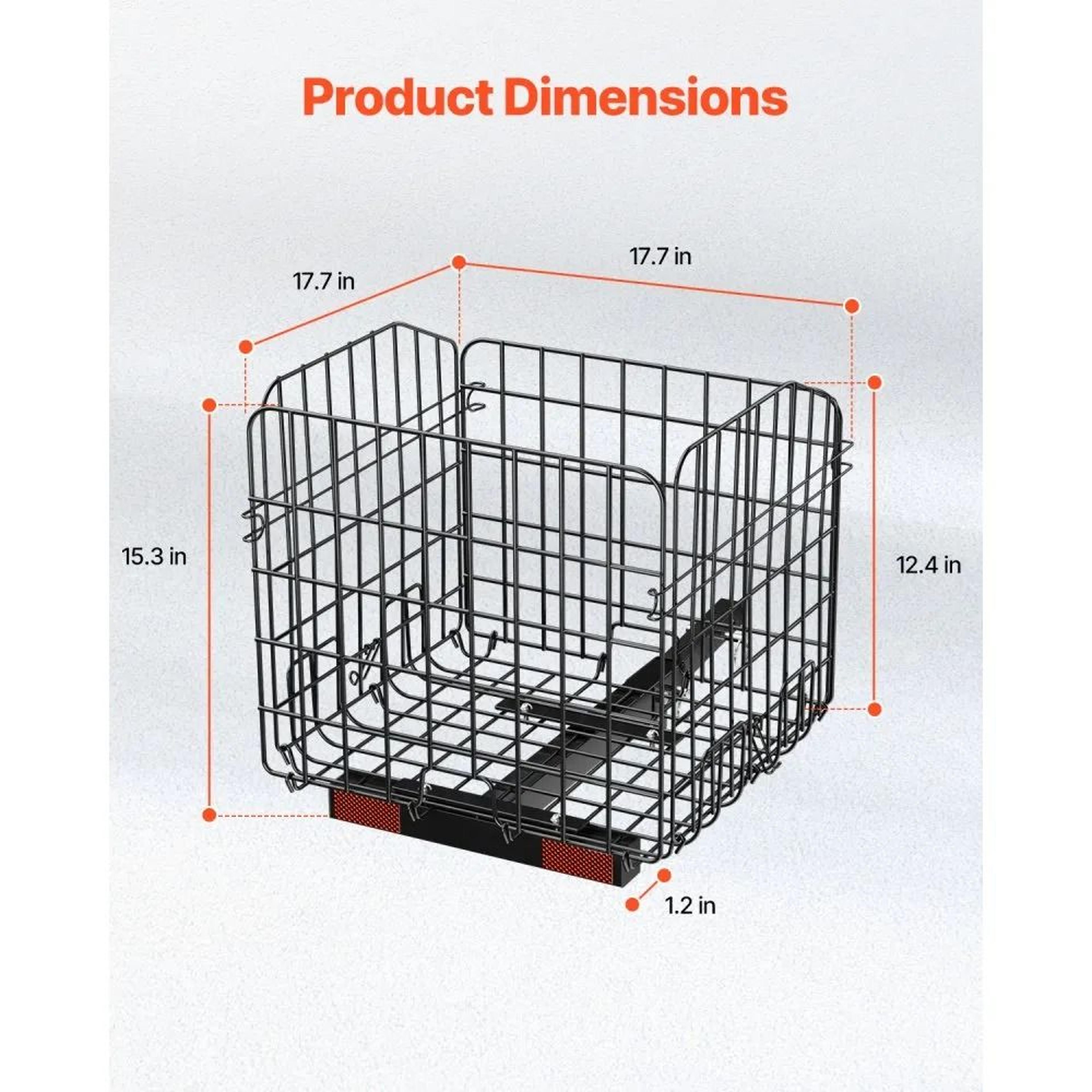Folding Mobility Scooter Rear Basket With HeavyDuty Metal Frame And 33 Lb Capacity 5