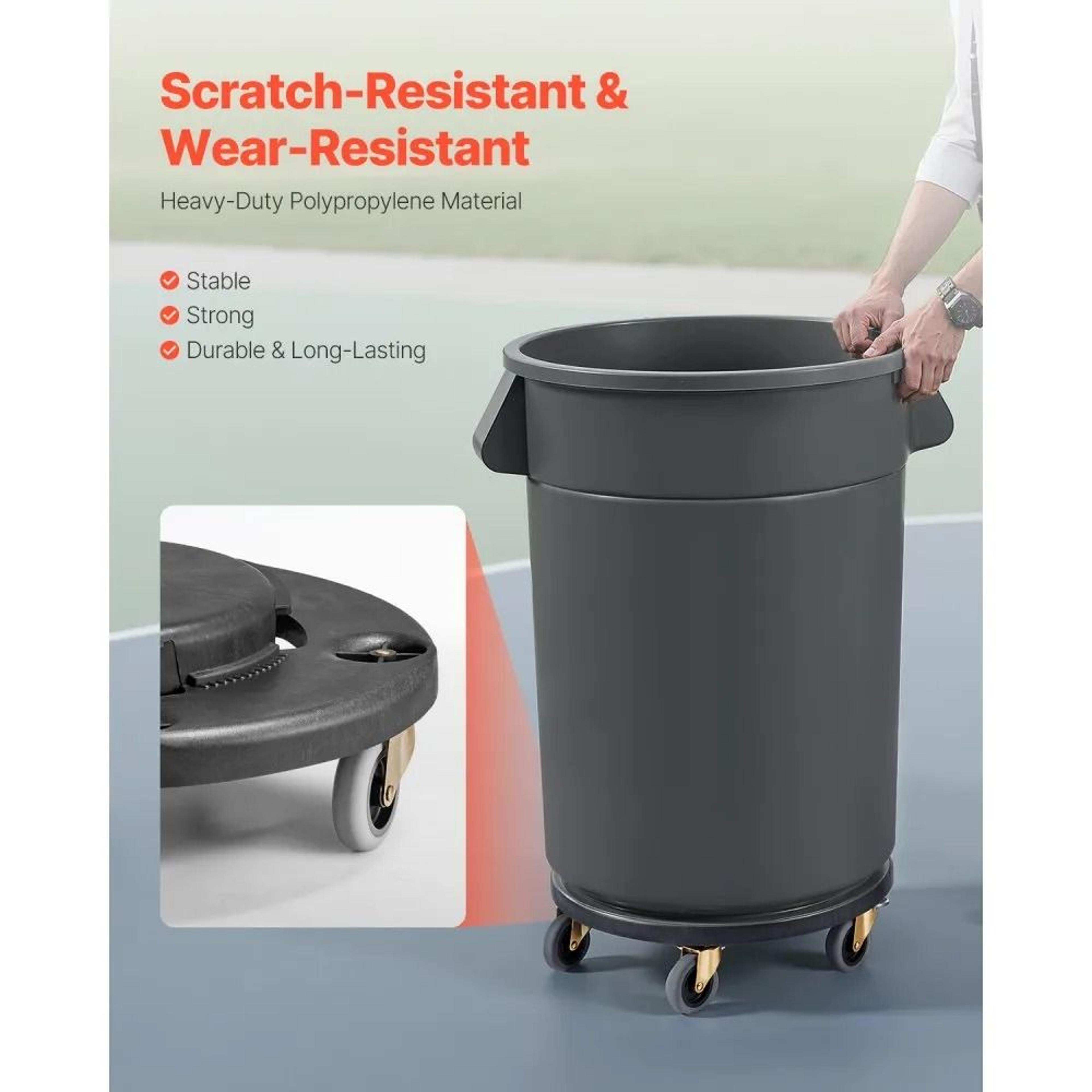 Heavy Duty Trash Can Dolly With Swivel Wheels And 500 Lb Capacity 1