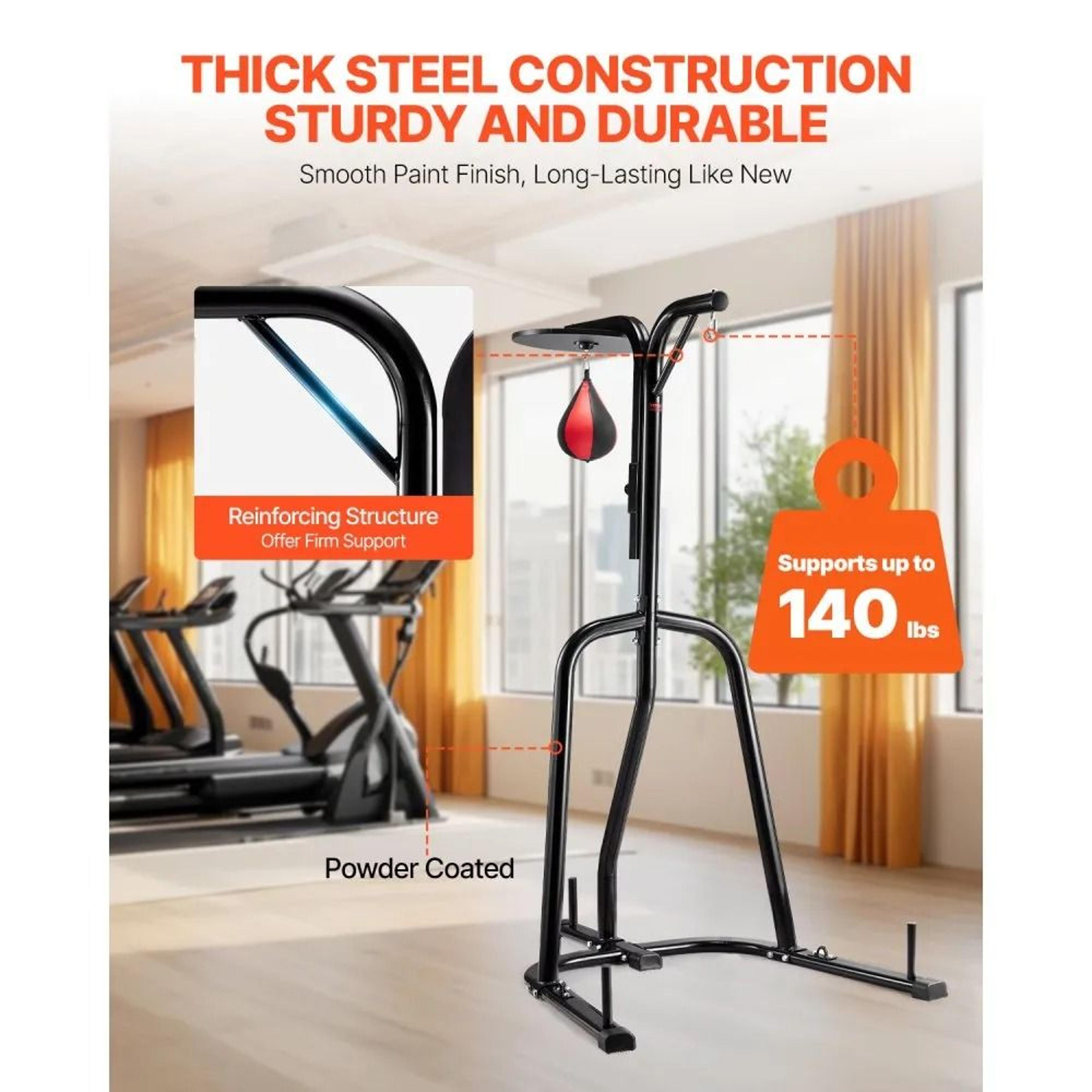 2in1 Punching Bag Stand With Adjustable Height And 140 Lb Capacity 3