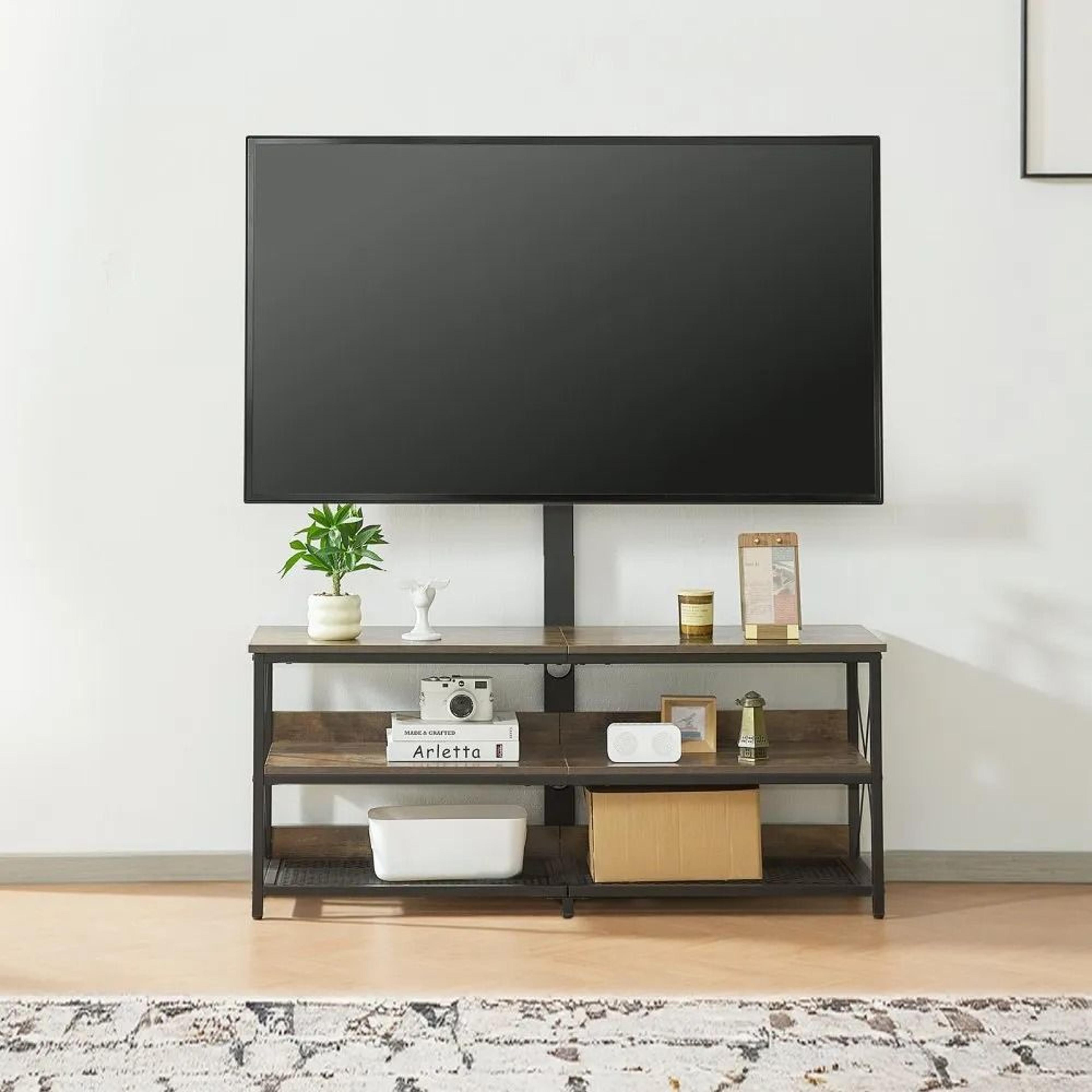 48 Inch TV Stand With Mount For 3275 Inch TVs And Power Outlet Storage Console 7