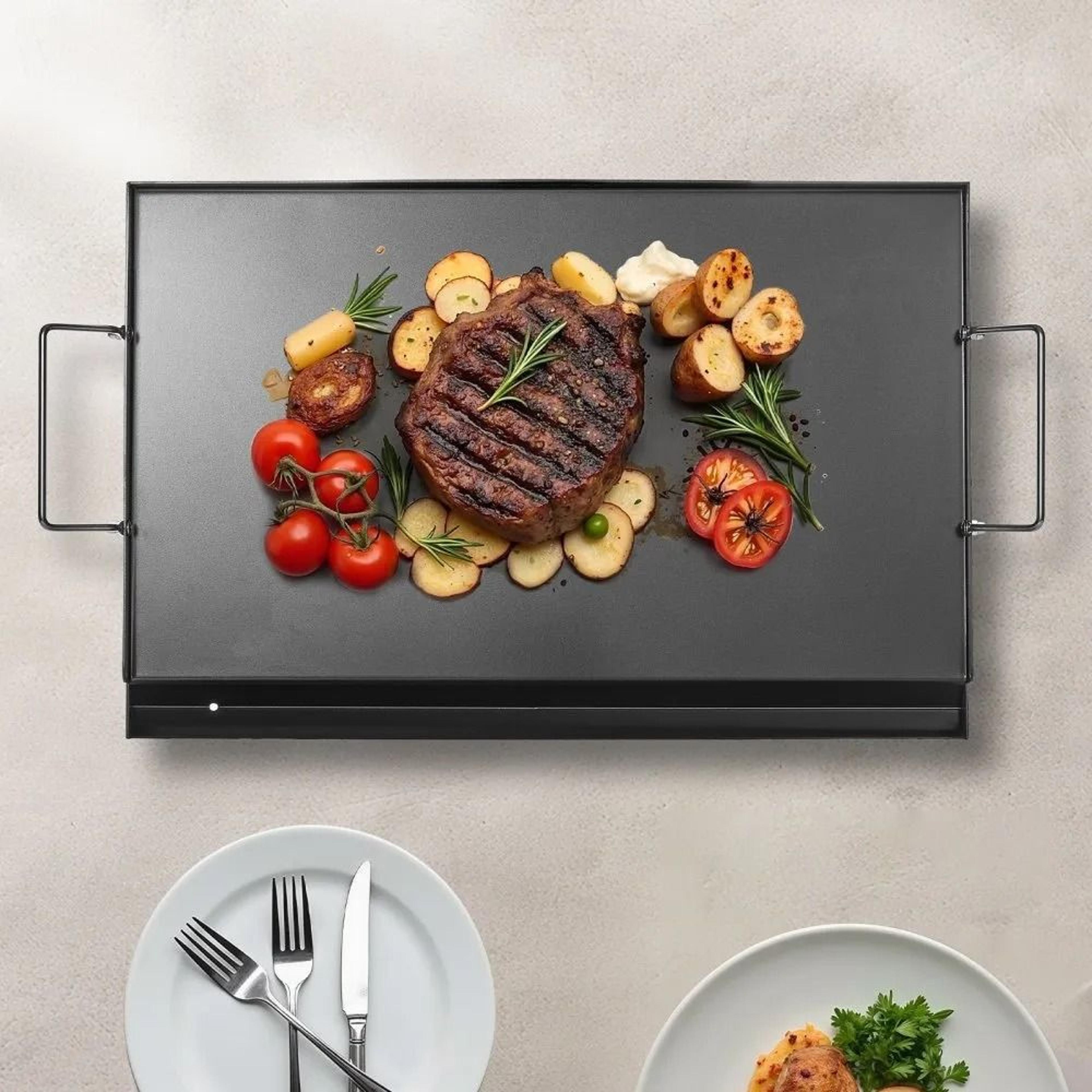 24Inch Carbon Steel Griddle Flat Top Grill Plate With Nonstick Coating 6