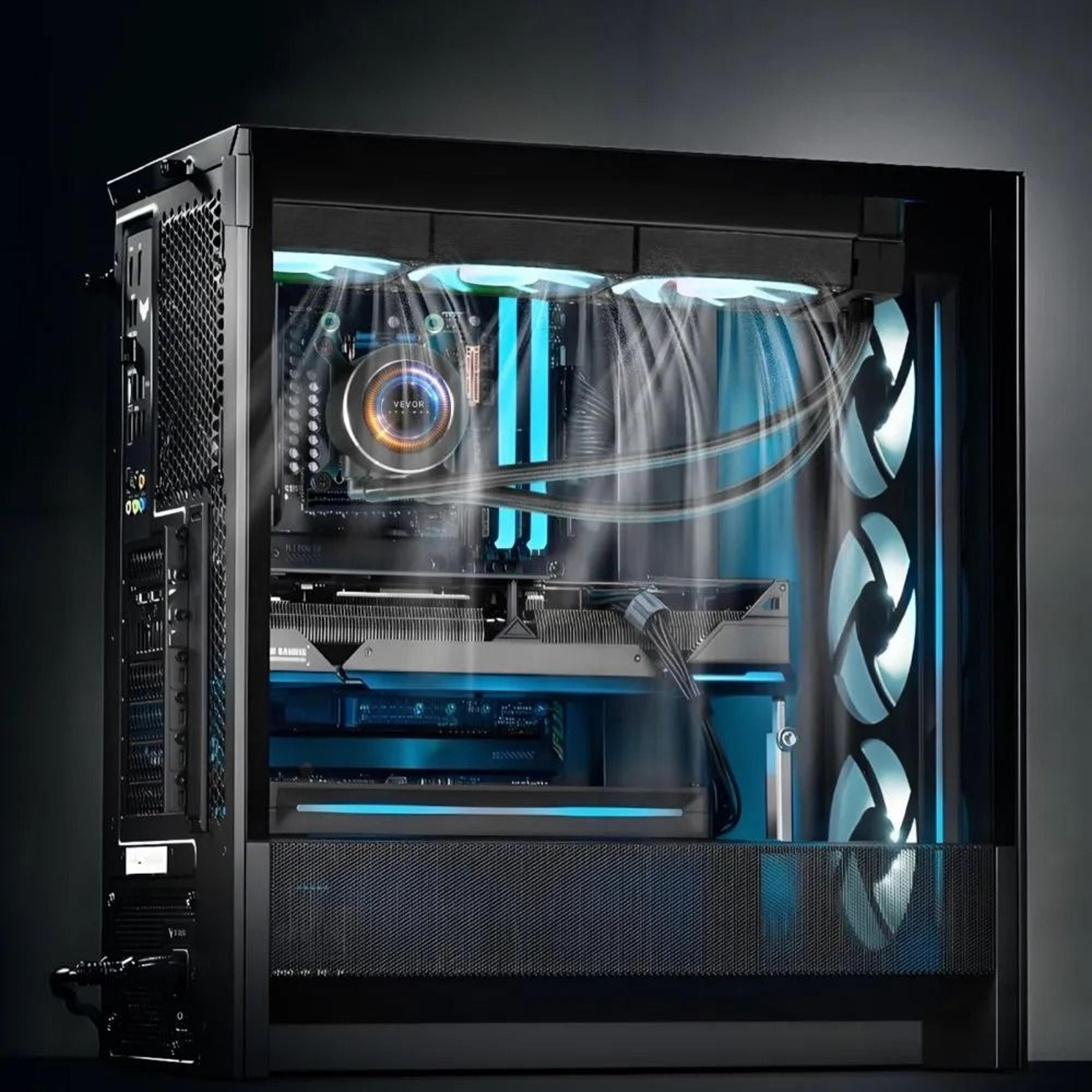 AIO CPU Liquid Cooler With 21Inch LCD Display And Triple 120mm PWM Fans 5