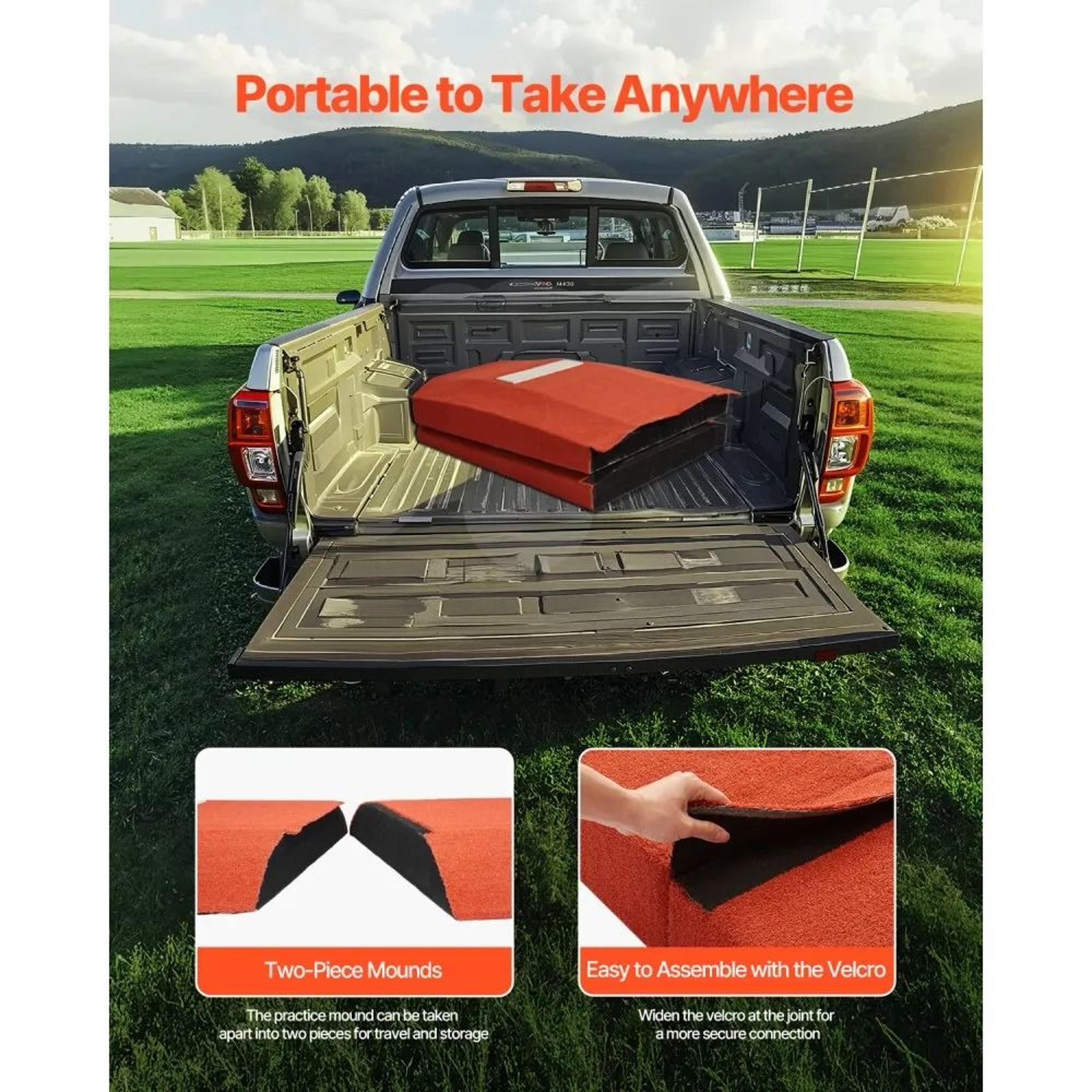 Portable Baseball Pitching Mound With NonSlip Turf For Indoor And Outdoor Training 3