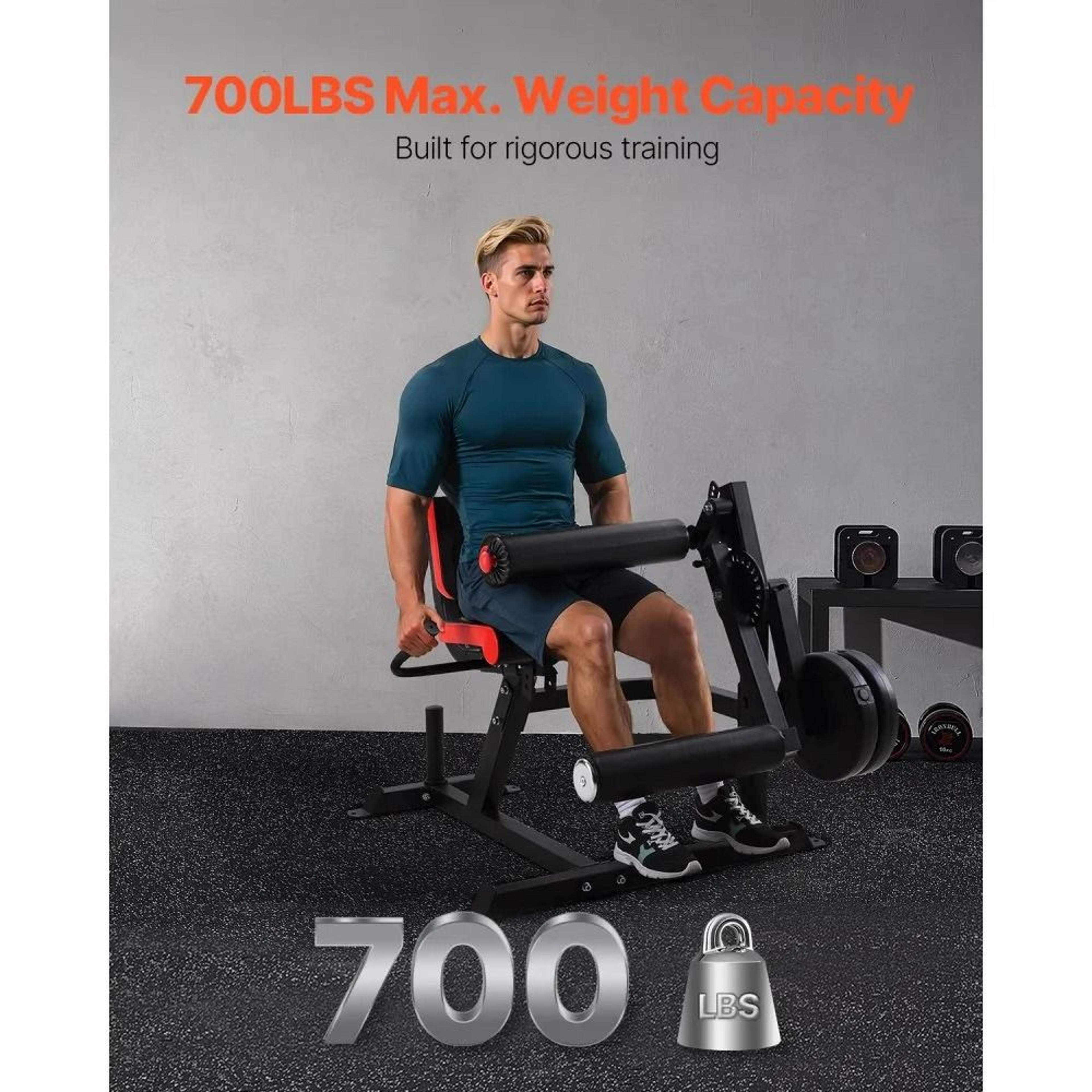 Leg Extension And Curl Machine With 700 Lbs Capacity Adjustable Workout Bench 1