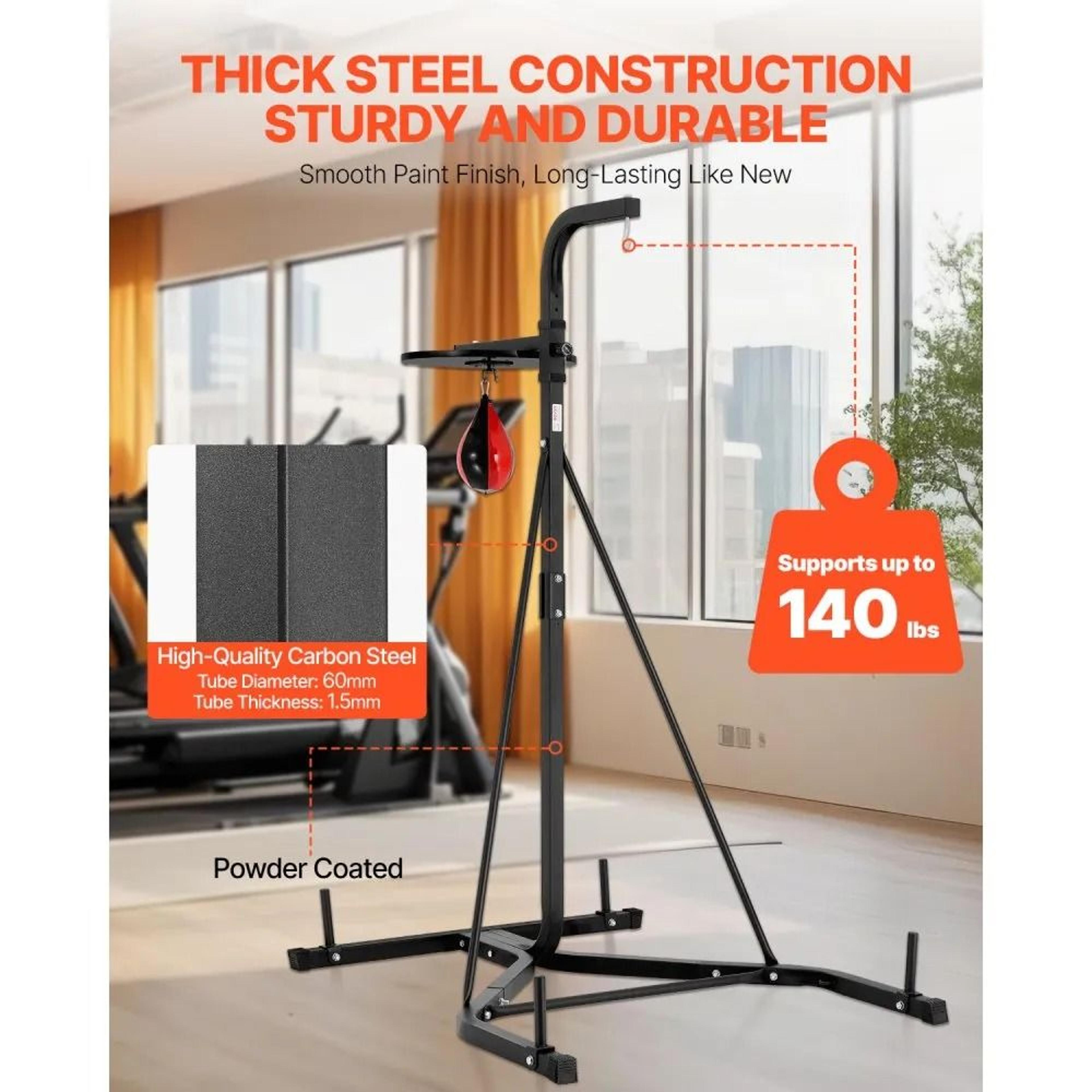 2in1 Adjustable Punching Bag Stand With Speed Bag Platform For Home Gym Training 1