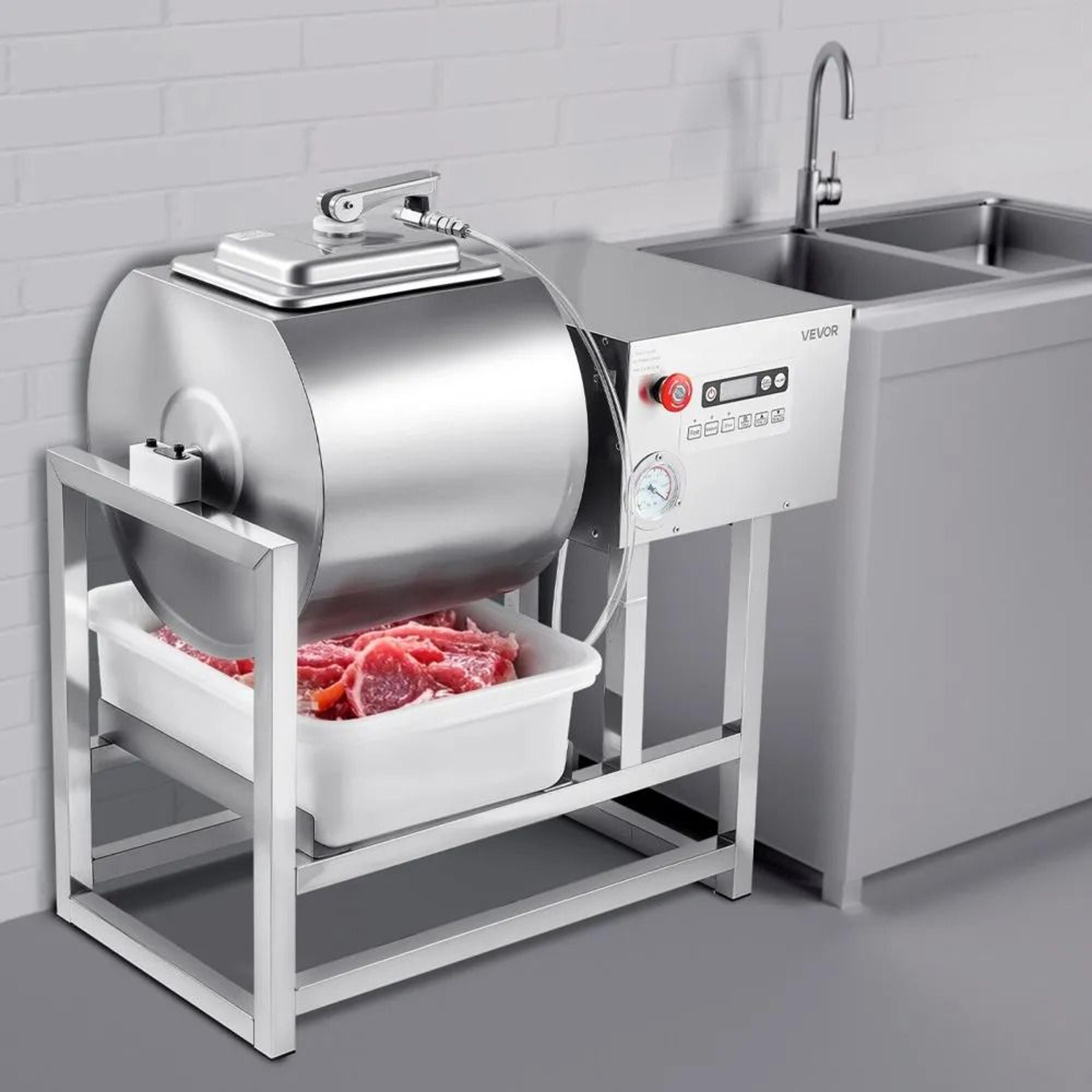 Commercial Meat Tumbler Marinator With 40L Vacuum Drum And 3Speed Control 5