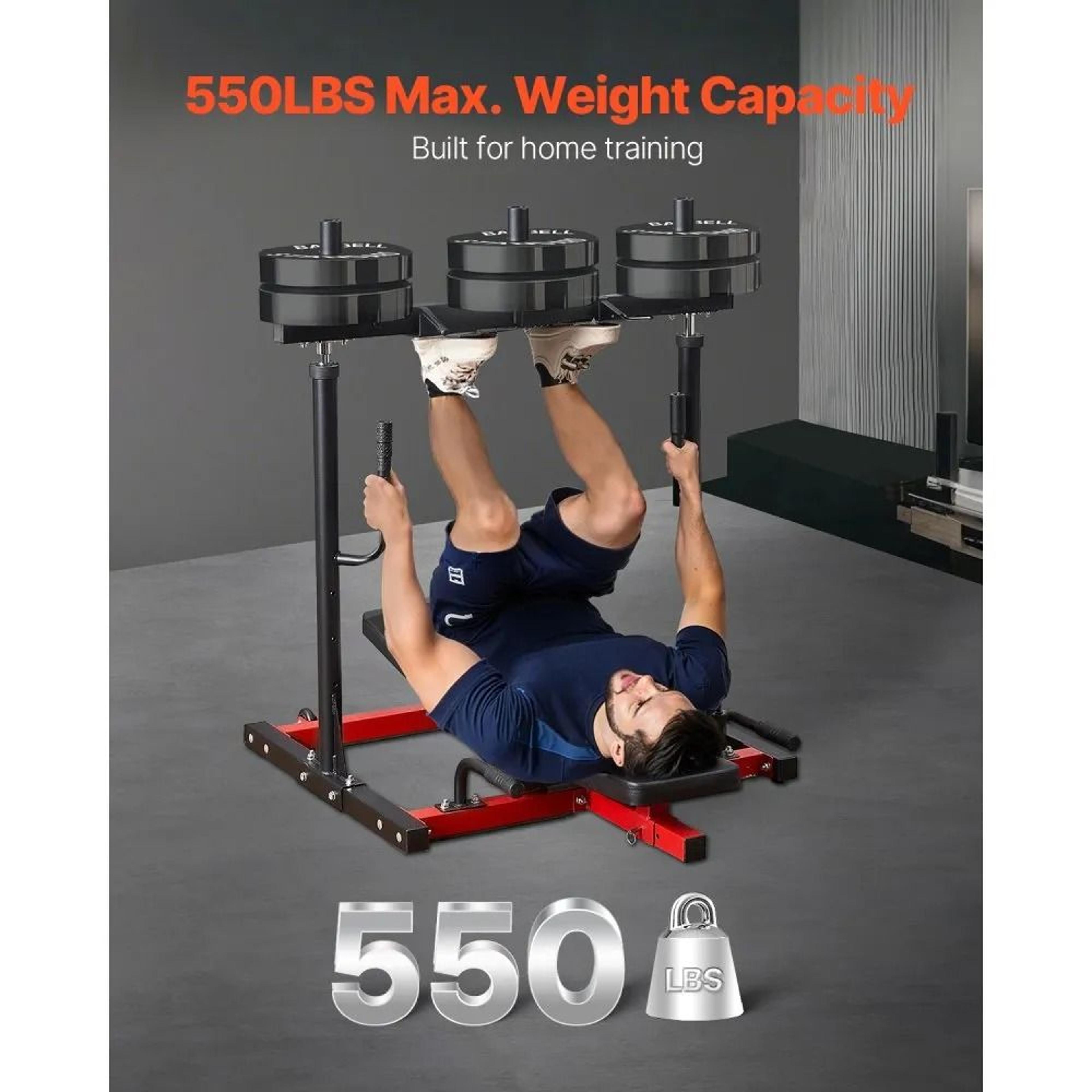 Vertical Leg Press Machine With Adjustable Positions And 550 Lb Capacity 1
