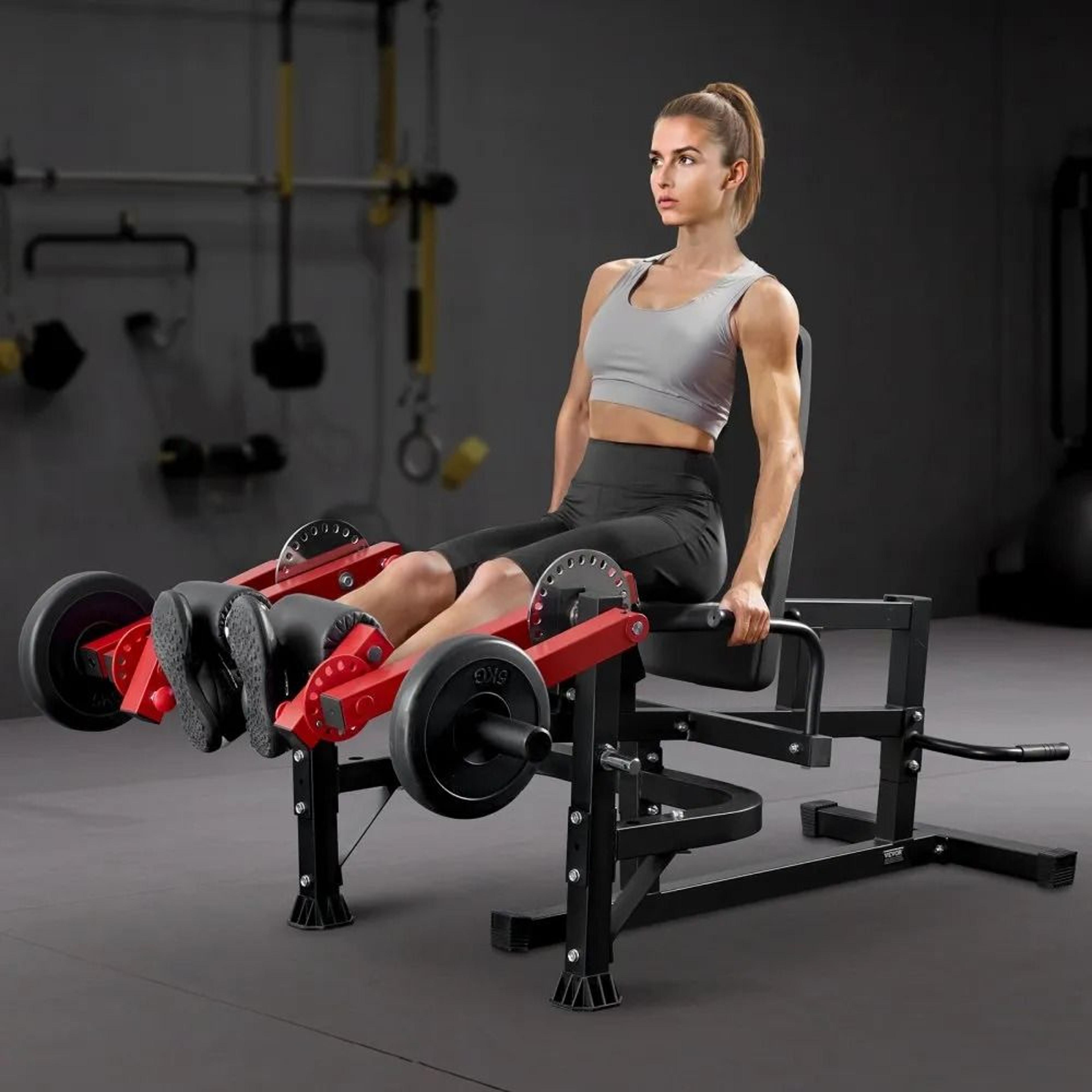 Adjustable Leg Extension And Curl Machine With 700 Lb Capacity For Home Gym 5