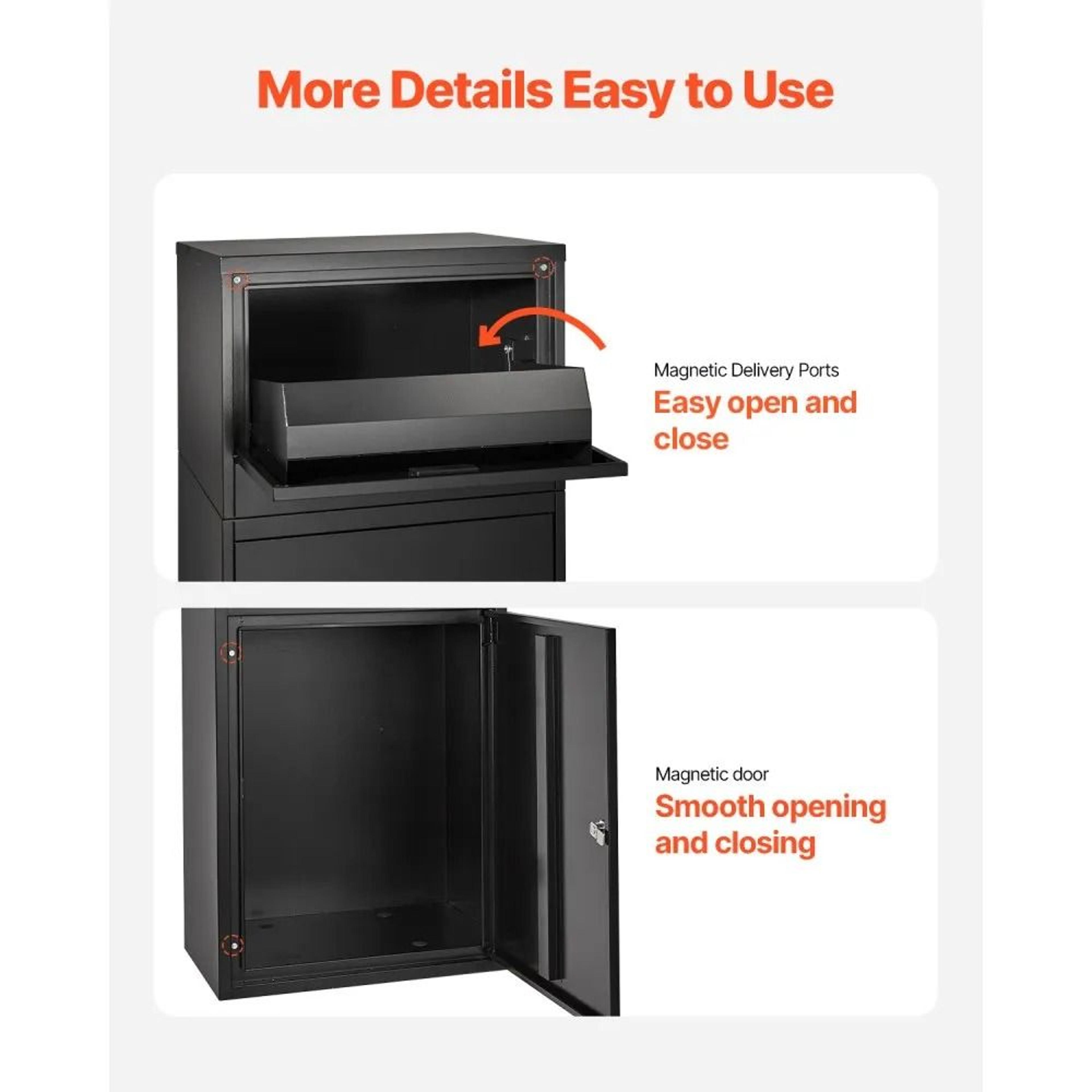 Lockable Outdoor Package Delivery Box With AntiTheft Design And Galvanized Steel Construction 5