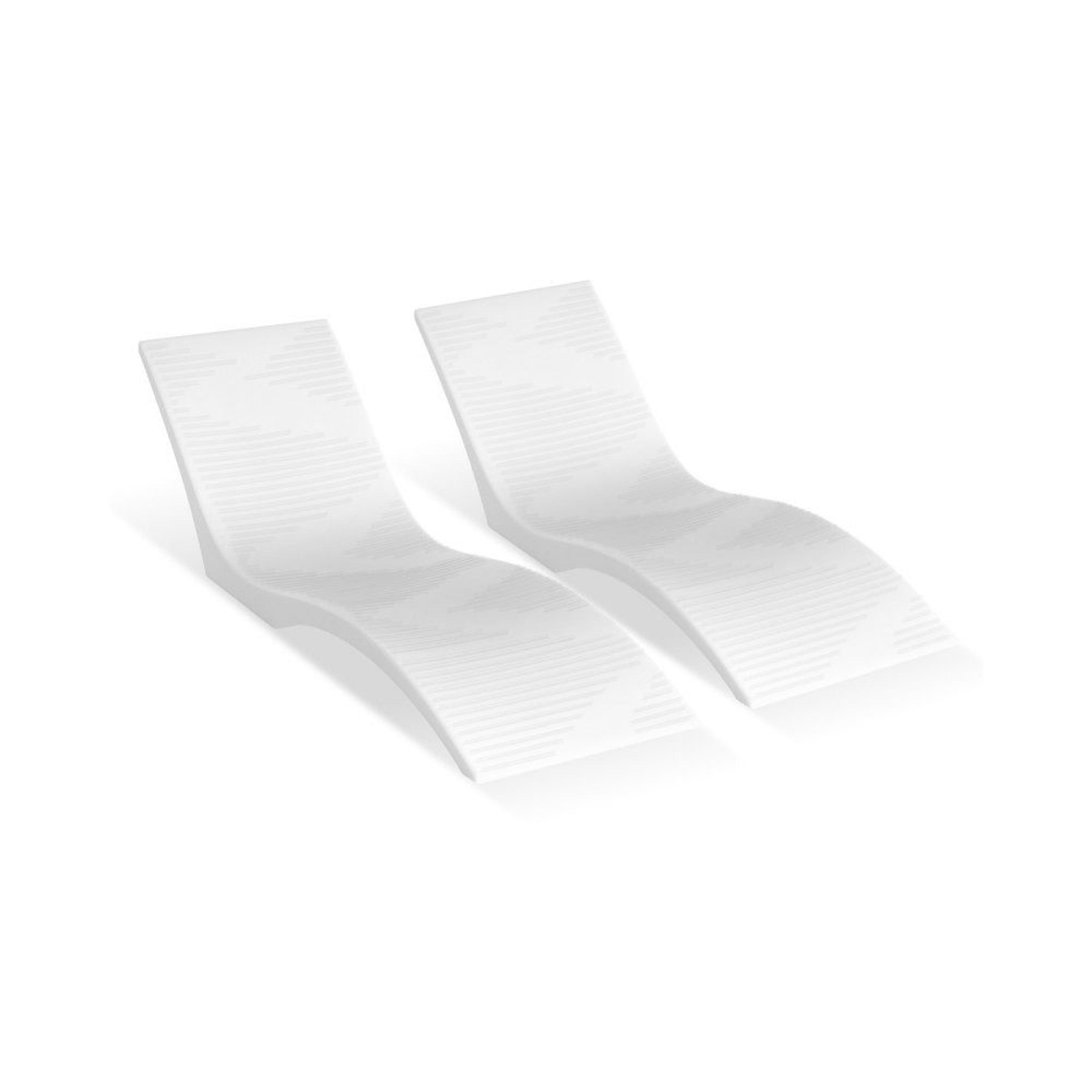 in-pool chaise lounge chairs set of 2 floating poolside tanning loungers